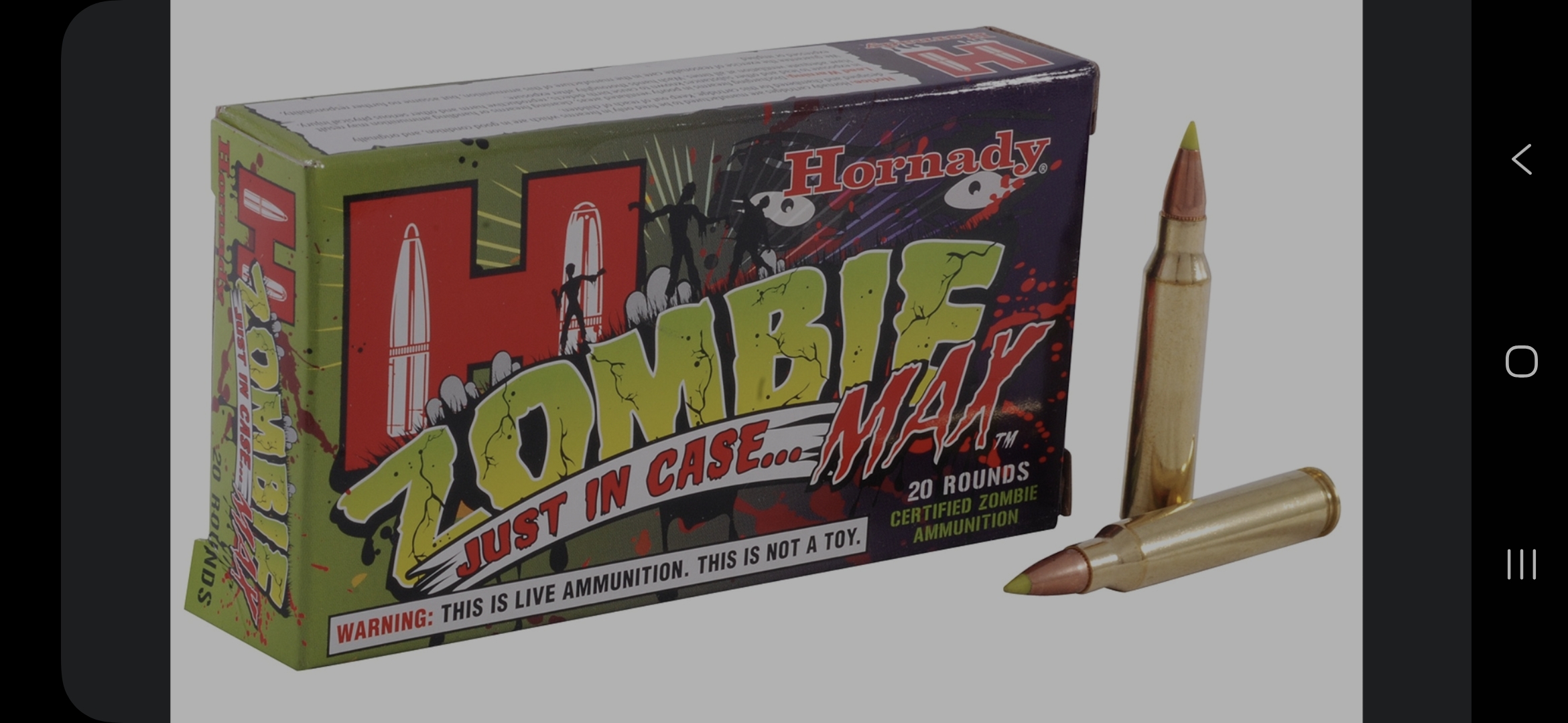 Photo of Looking for Hornady Zombie Max ammo in .308, .223, 7.62×39, or 12 gauge