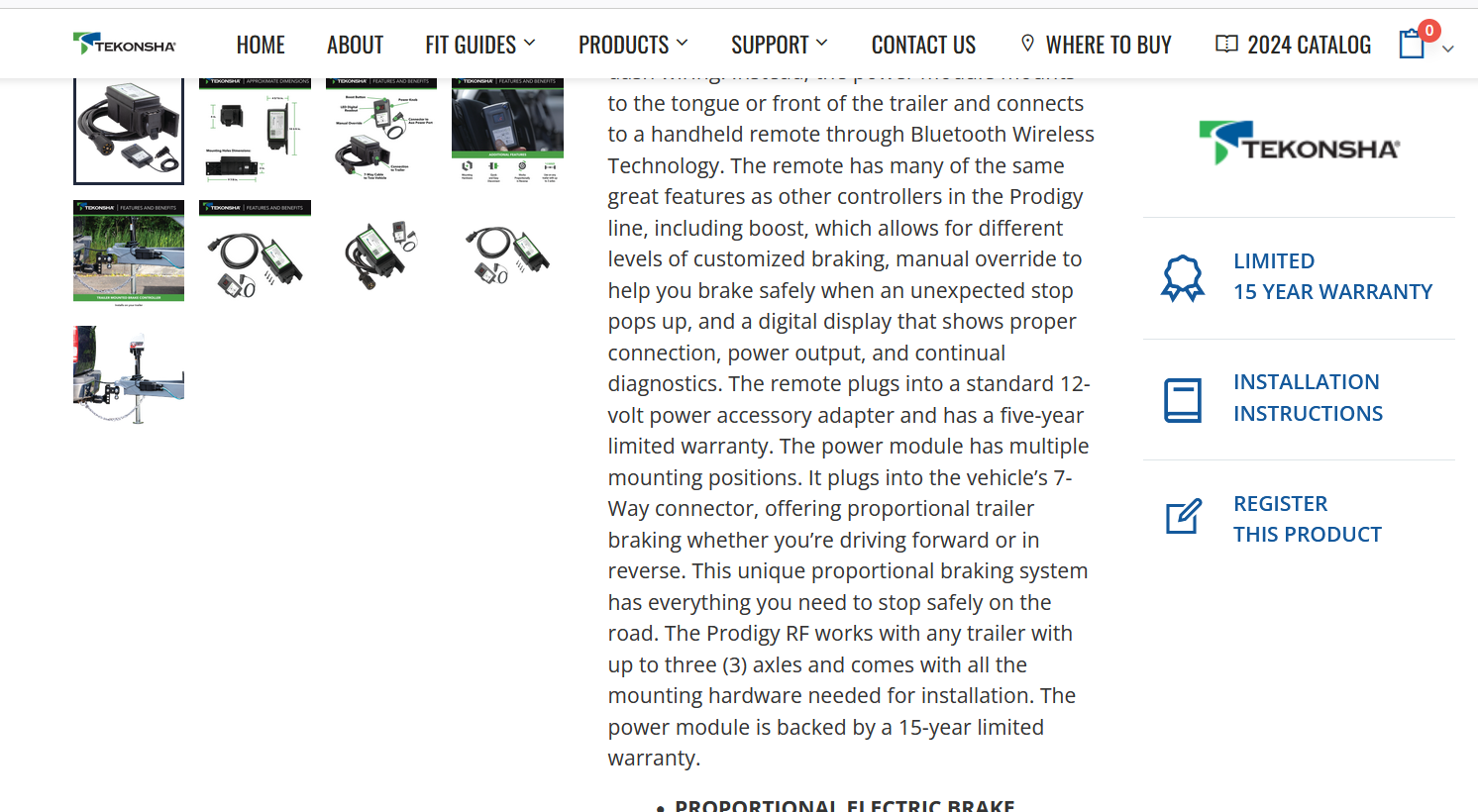 Photo of Prodigy Hand Held Brake Travel Traailer Unit