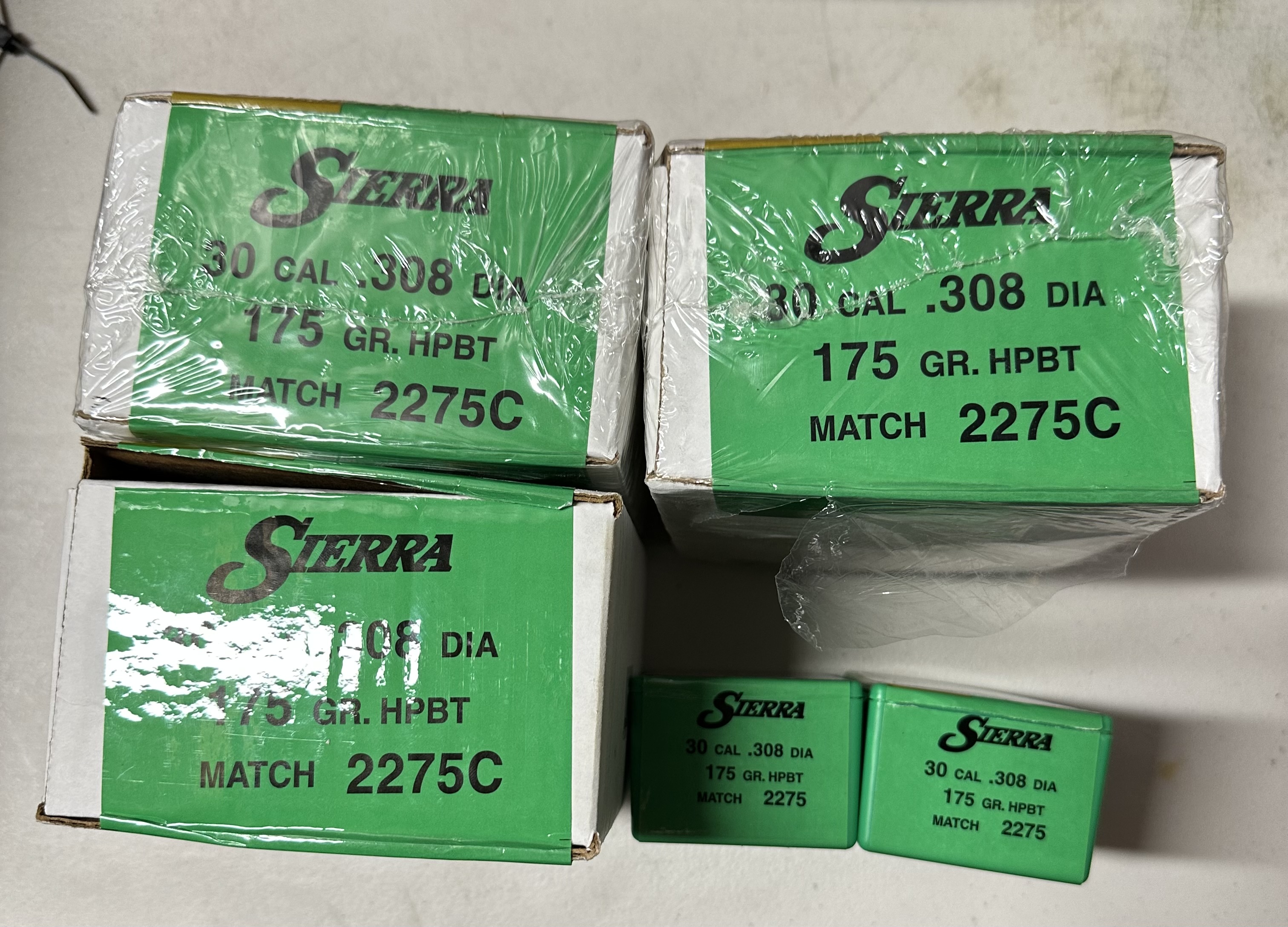 Photo of 308 175gr HPBT Sierra Matchking BULLETS NOT LOADED AMMO