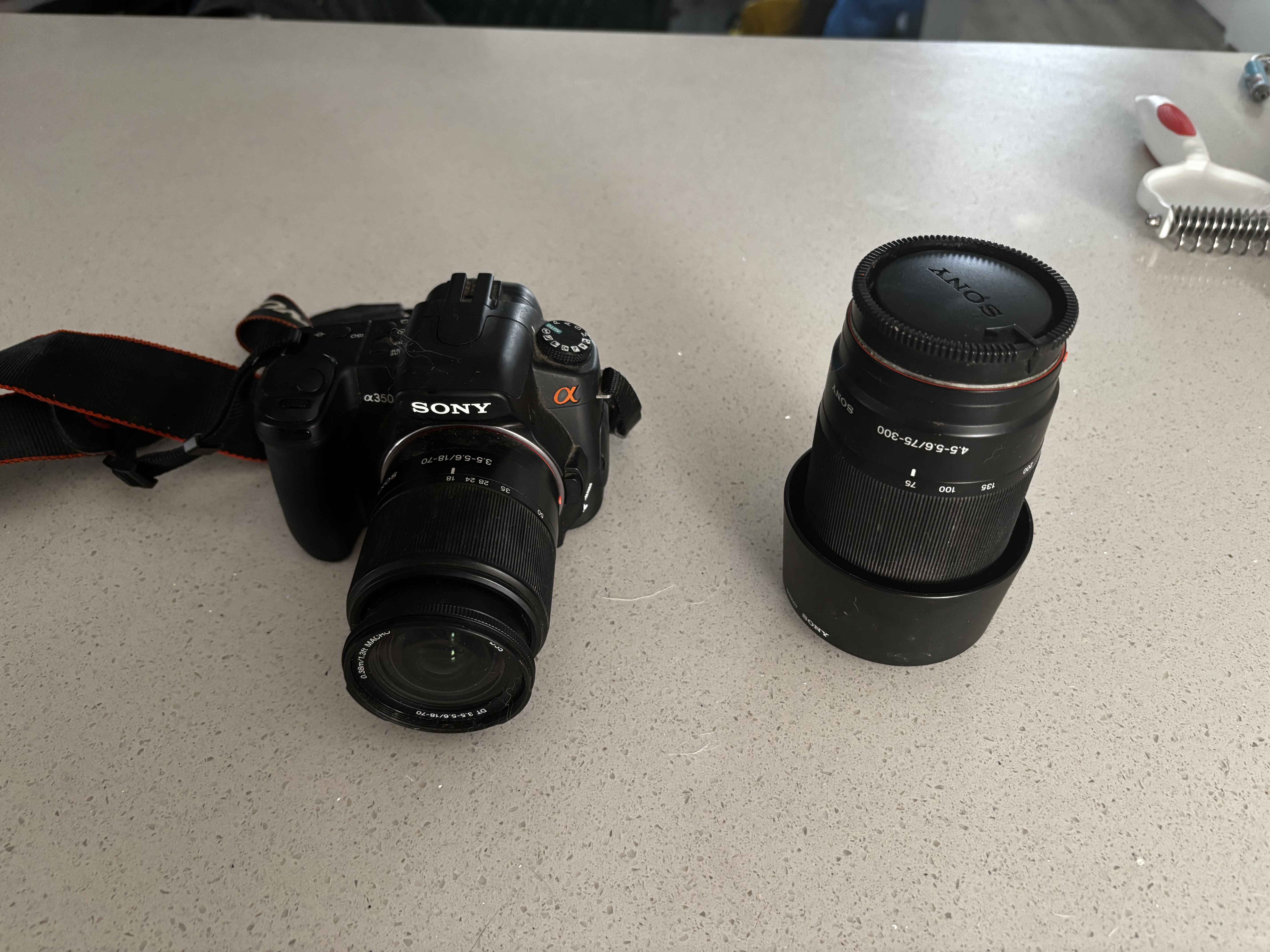 Photo of Sony Digital Camera. 14 megapixels with two lens.