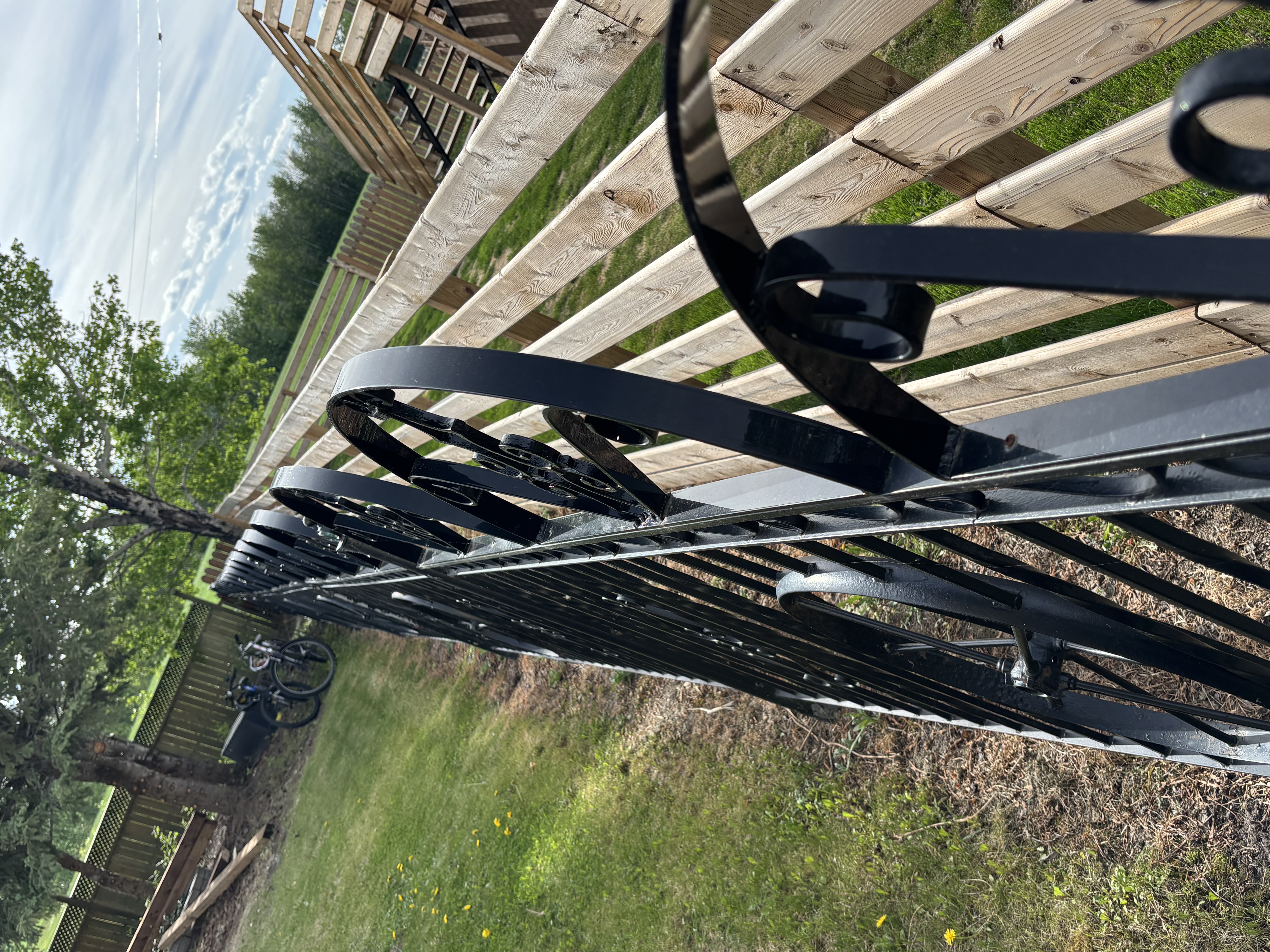 Photo of Decorative metal panel fencing 