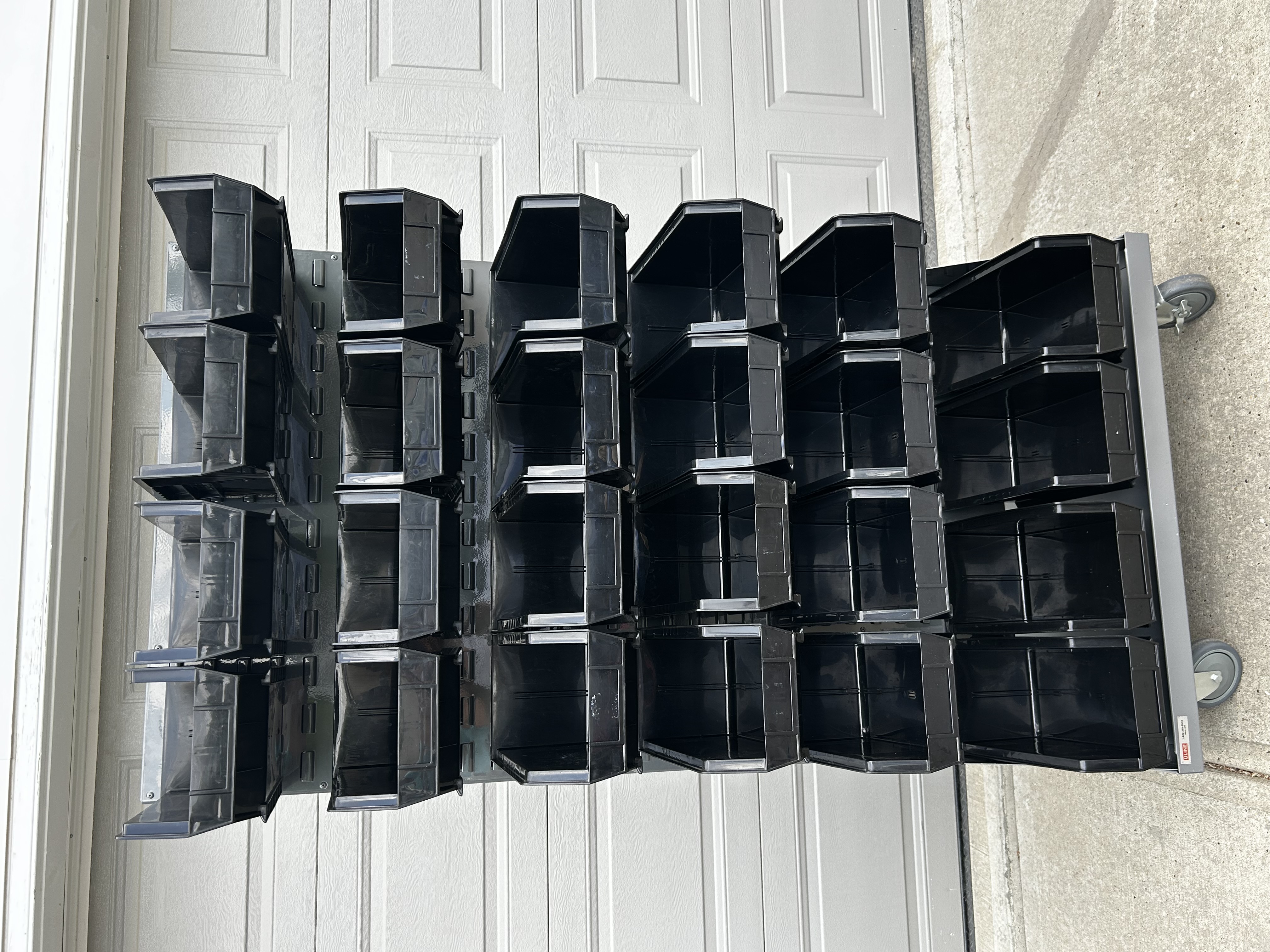 Photo of Uline Mobile Stackable Bin Organizer
