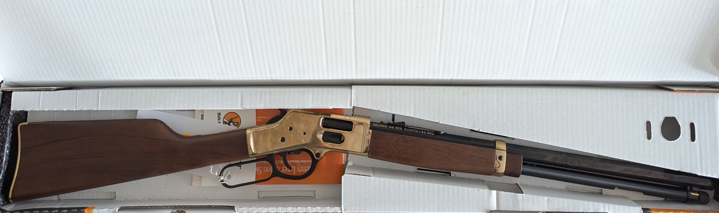 Photo of Henry Big Boy Brass in 44 Mag / 44 Special with Octagon Barrel