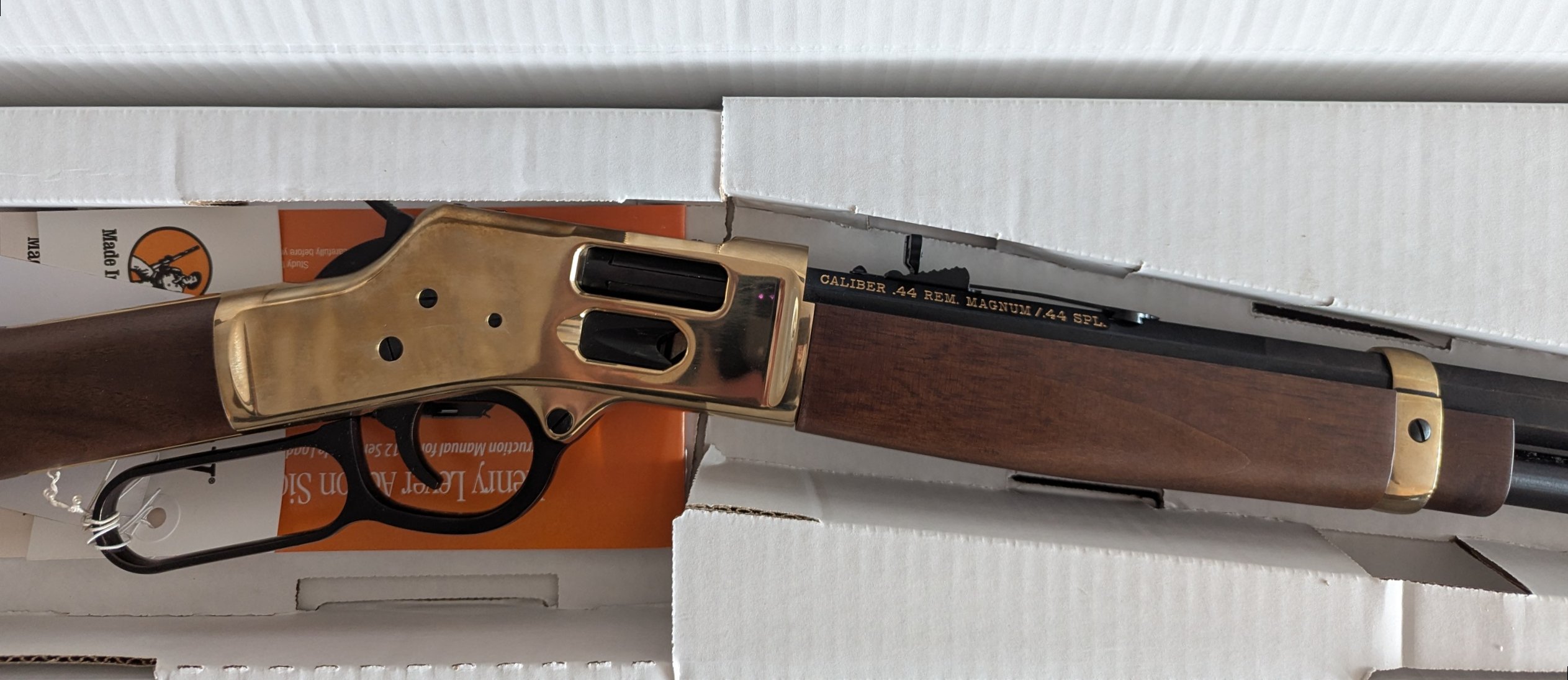 Photo of Henry Big Boy Brass in 44 Mag / 44 Special with Octagon Barrel