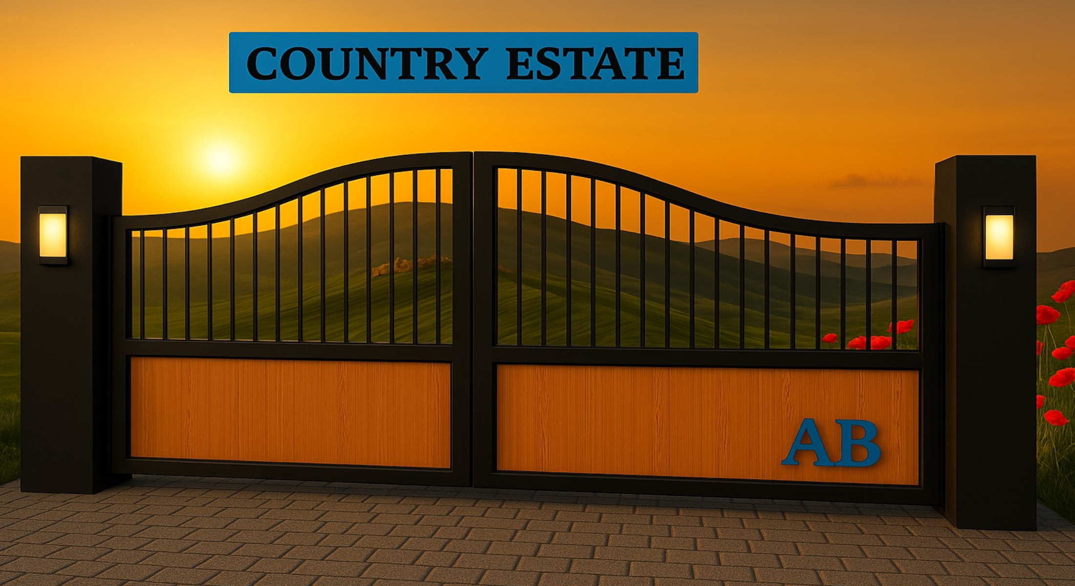 Photo of Aluminum Driveway Gates! Steel Inserts! We Ship to Door within Canada! Solar Power, Remote Openers!