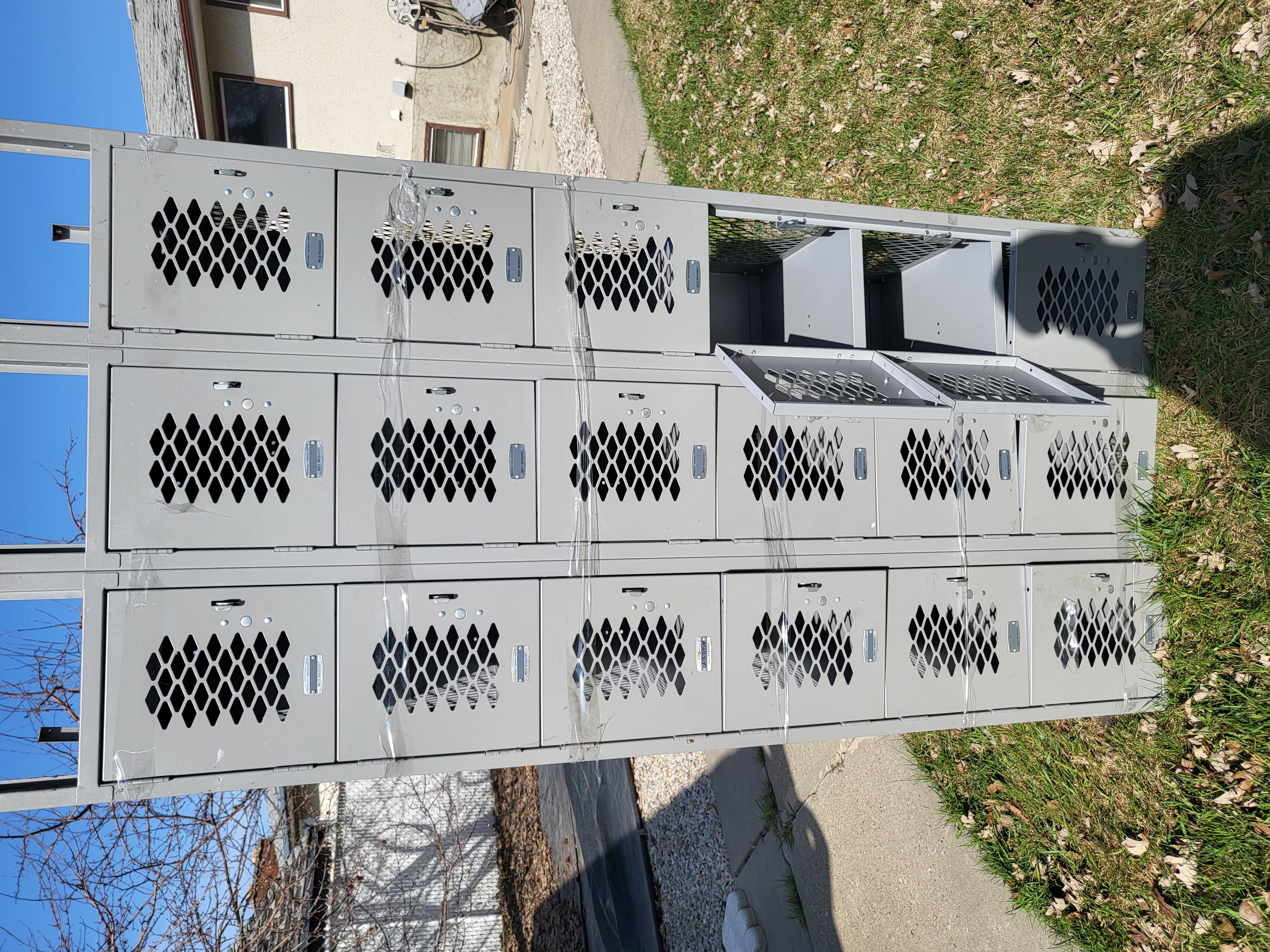 Photo of Ventilated Six Tier Lockers- INDUSTRIAL