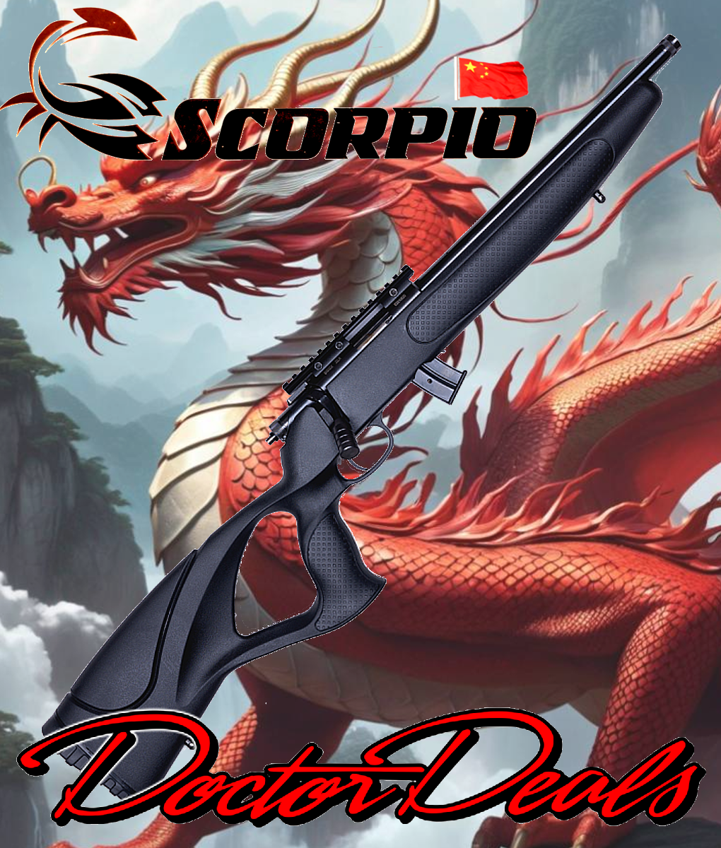 Photo of Scorpio 22lr Bolt Action Black Synthetic Rifle EM332X