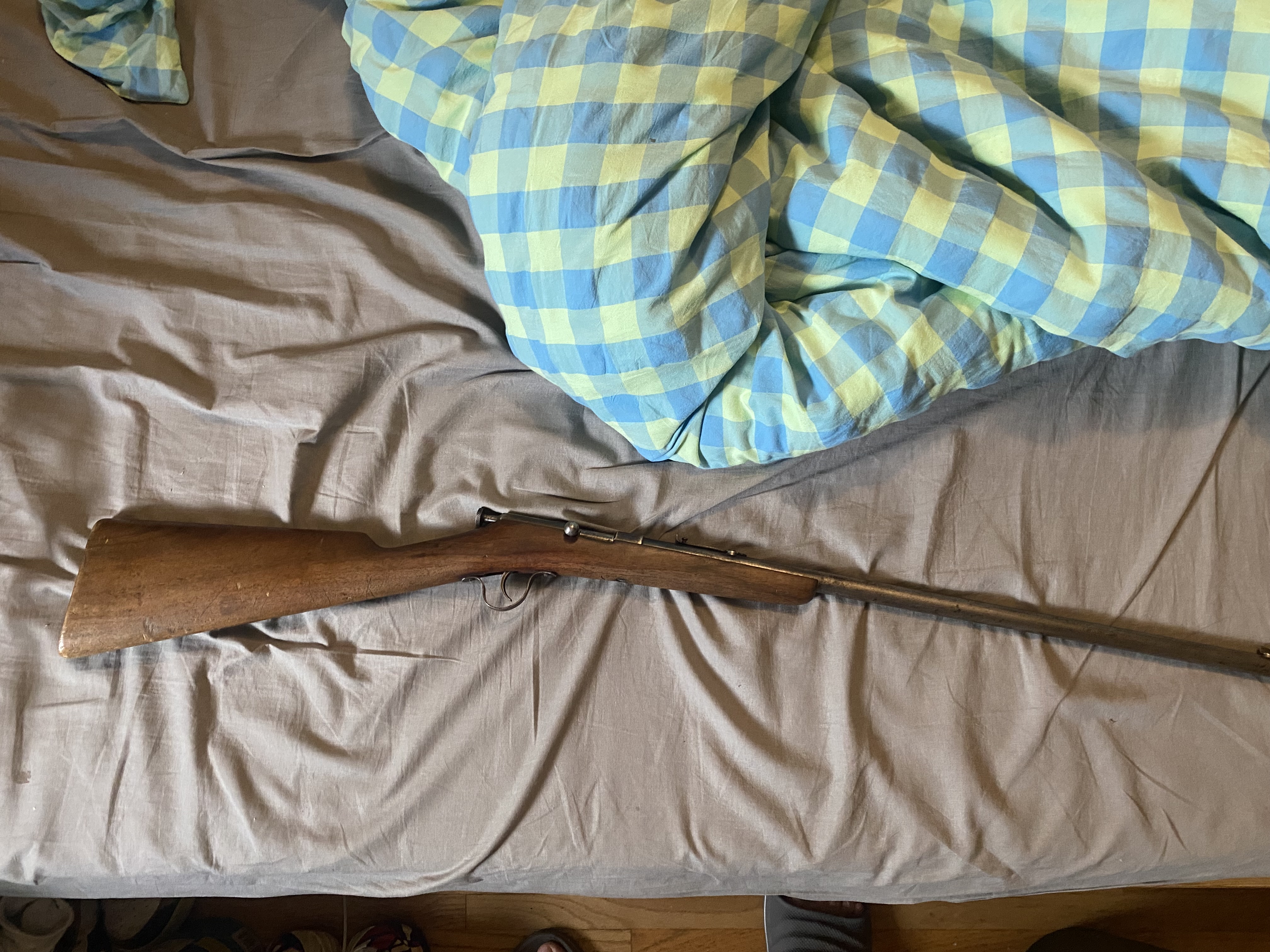 Photo of FN m1912 single shot rifle 