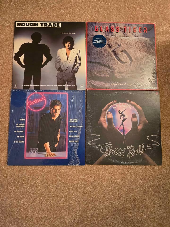Photo of Vinyl LP Records- Glass Tiger, Styx, Rough Trade