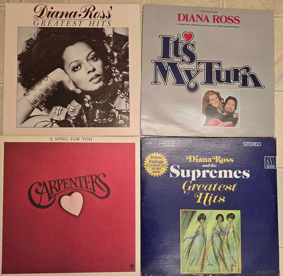 Photo of Vinyl Records- DIANA ROSS’ GREATEST, Diana Ross & Supremes, Diana Ross It's My Turn ,Carpenters