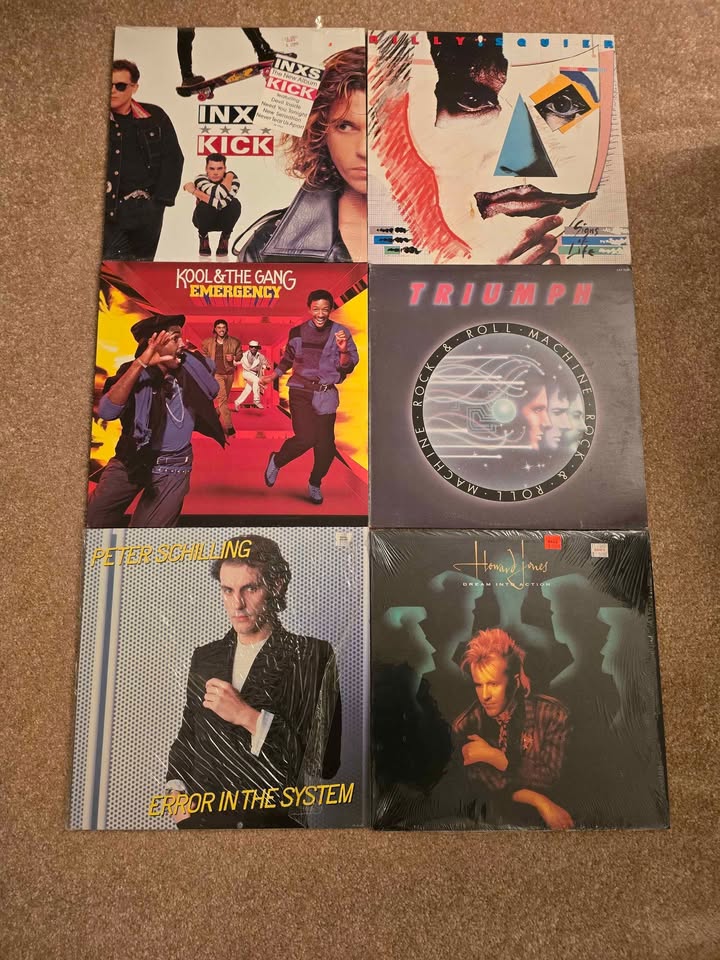 Photo of Vinyl LP Records - Billy Squire, Peter Schilling, Howard Jones, Kool & The Gang