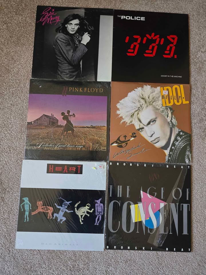Photo of Vinyl LP Records THE POLICE, HEART, EDDIE MONEY