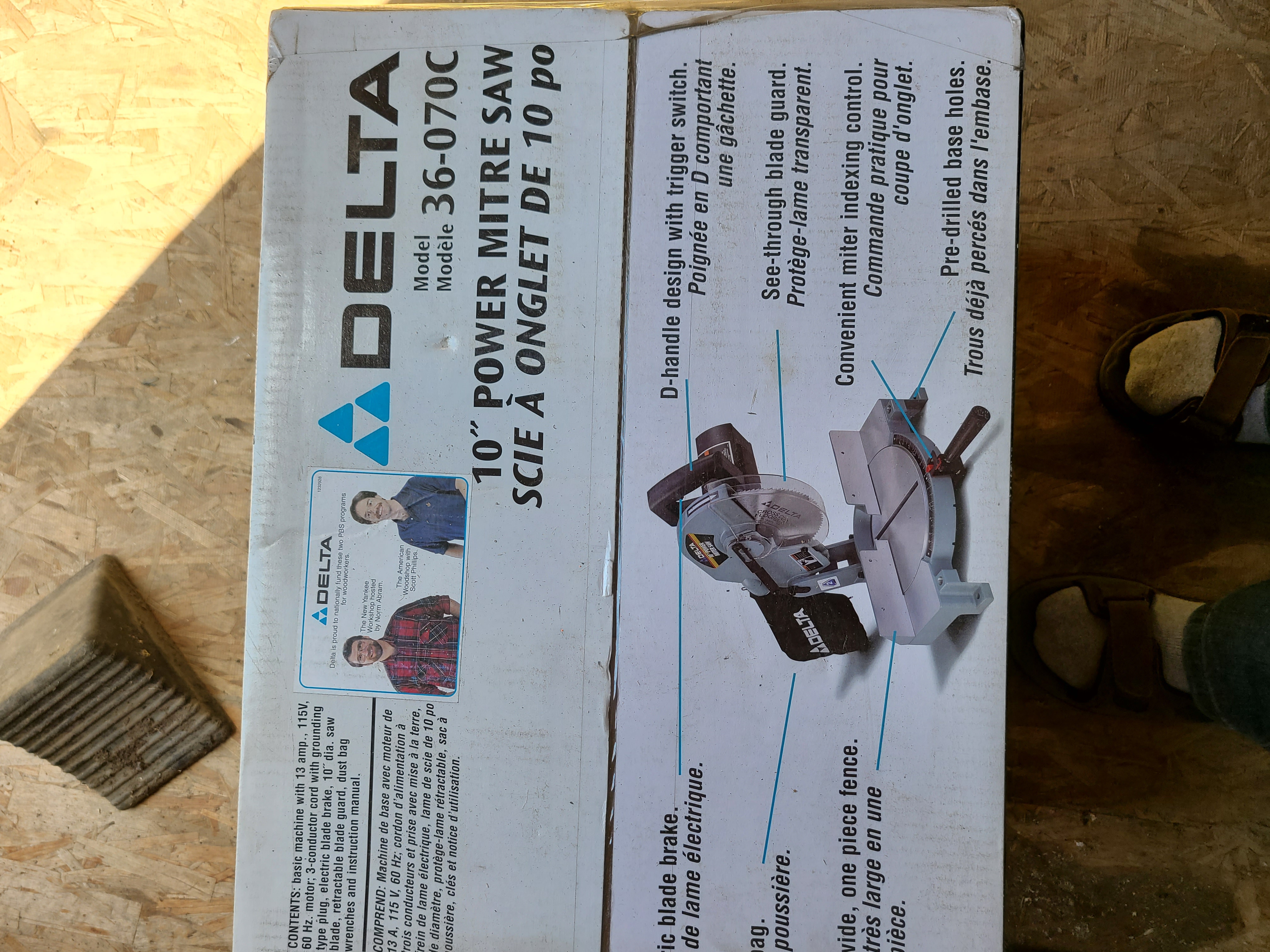 Photo of Delta 10" mitre saw NEW 