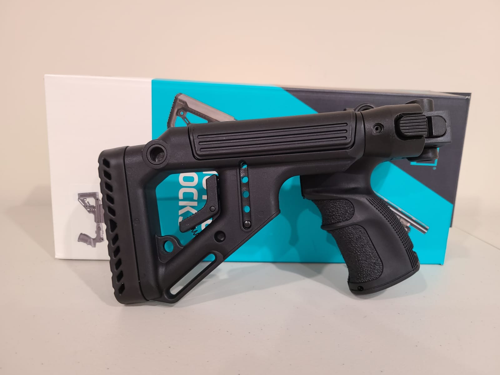 Photo of FAB Defense Stock Tactical Folding with Cheek Riser Mossberg 500, 590, Maverick 88