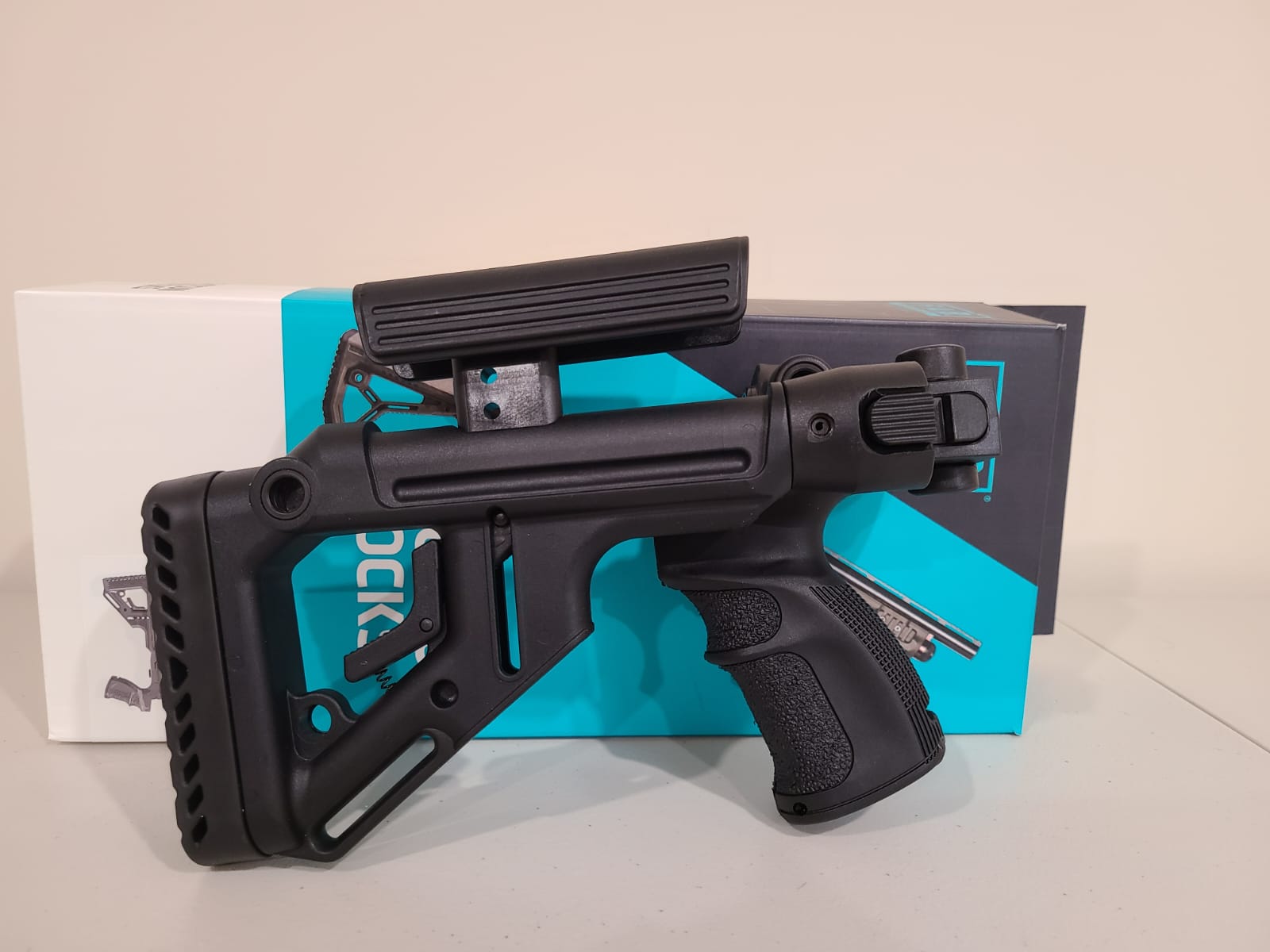 Photo of FAB Defense Stock Tactical Folding with Cheek Riser Mossberg 500, 590, Maverick 88