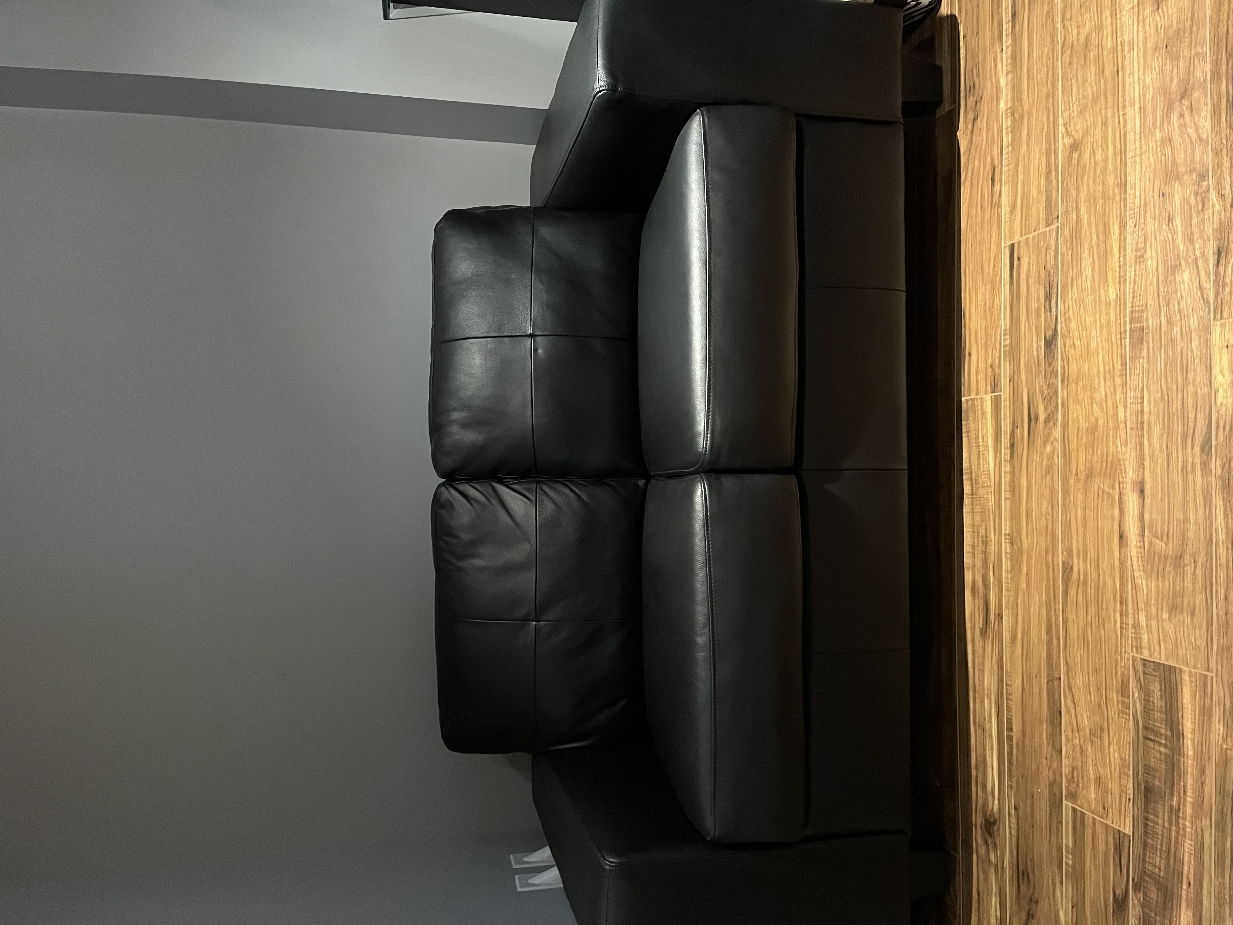 Photo of Leather loveseat