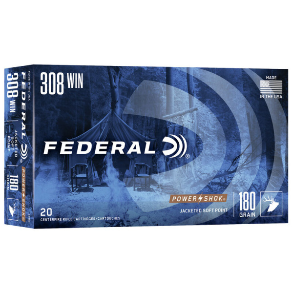 Photo of Federal 308 Win 180Gr. Soft Point Power-Shok Ammo