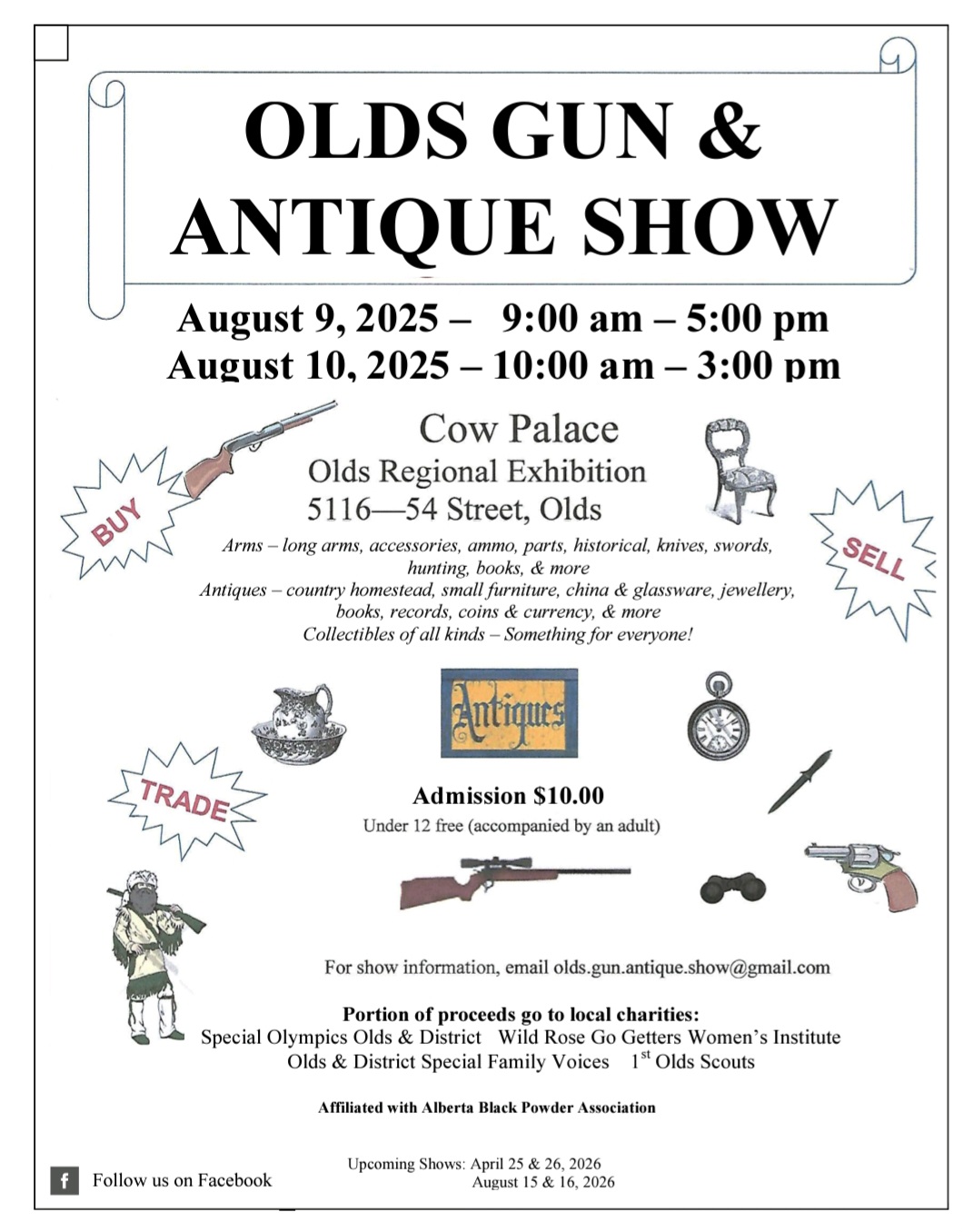 Photo of OLDS GUN & ANTIQUE SHOW AUGUST 9 & 10, 2025