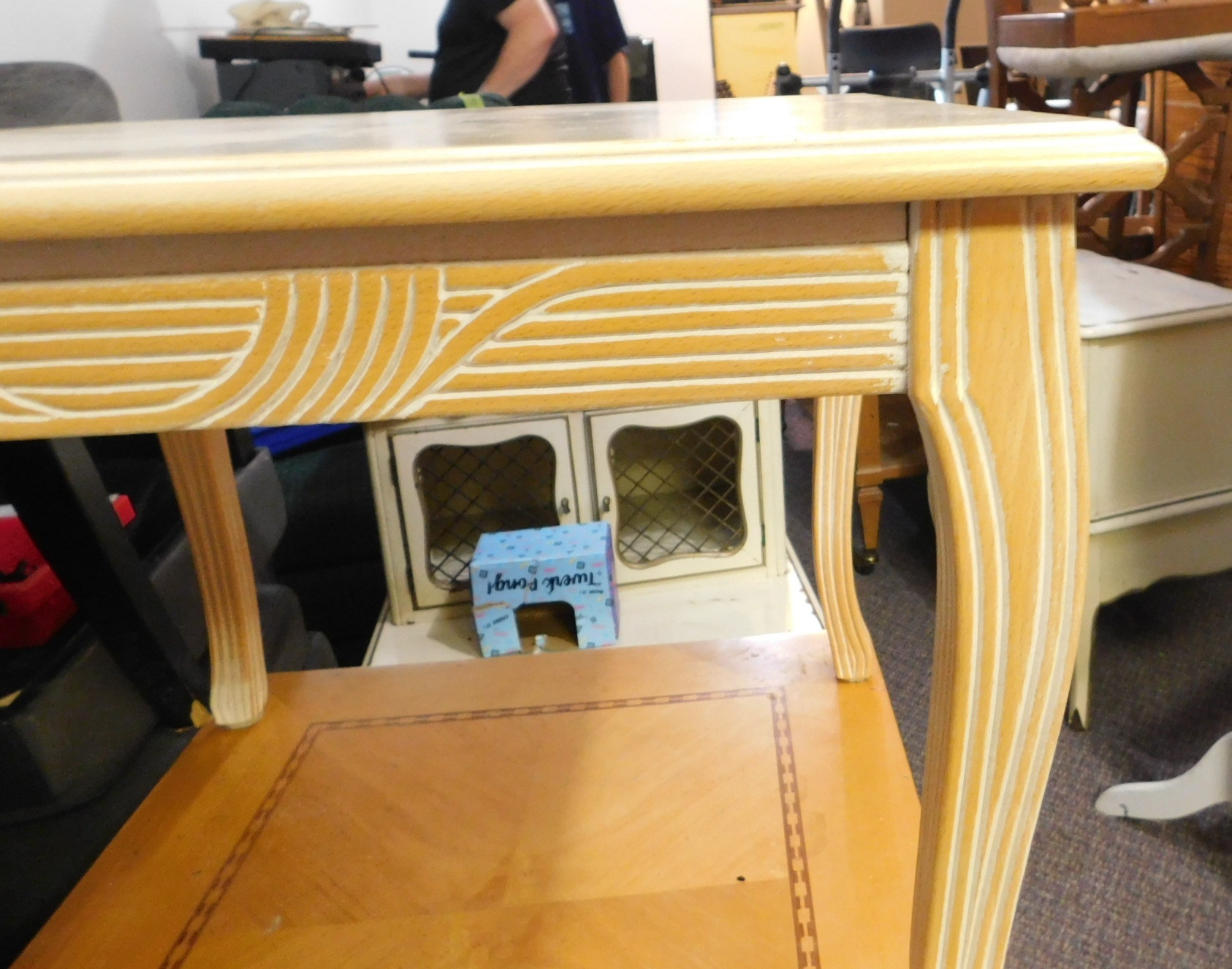 Photo of Whitewashed End Table or Coffee Table for Sale