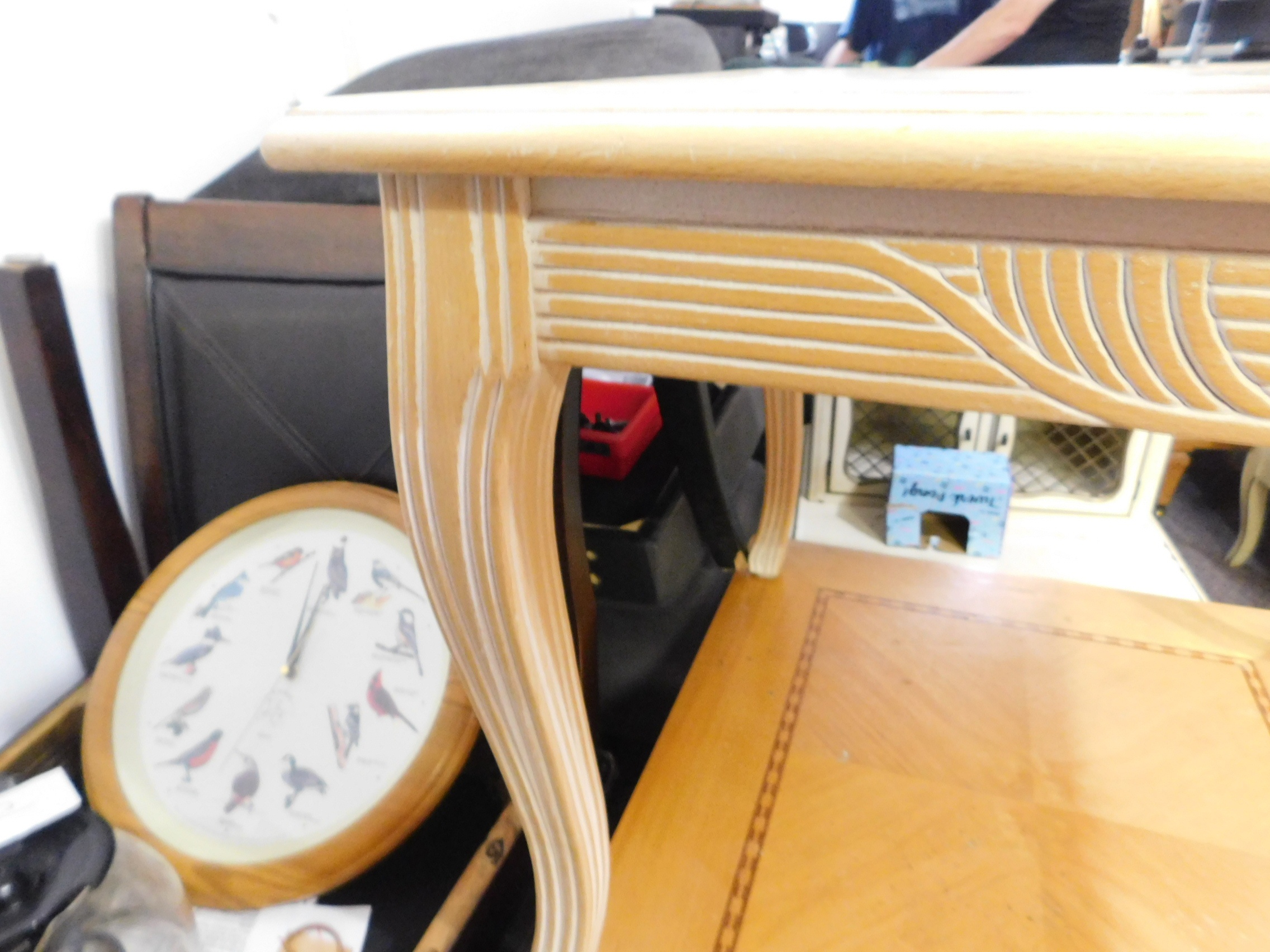 Photo of Whitewashed End Table or Coffee Table for Sale