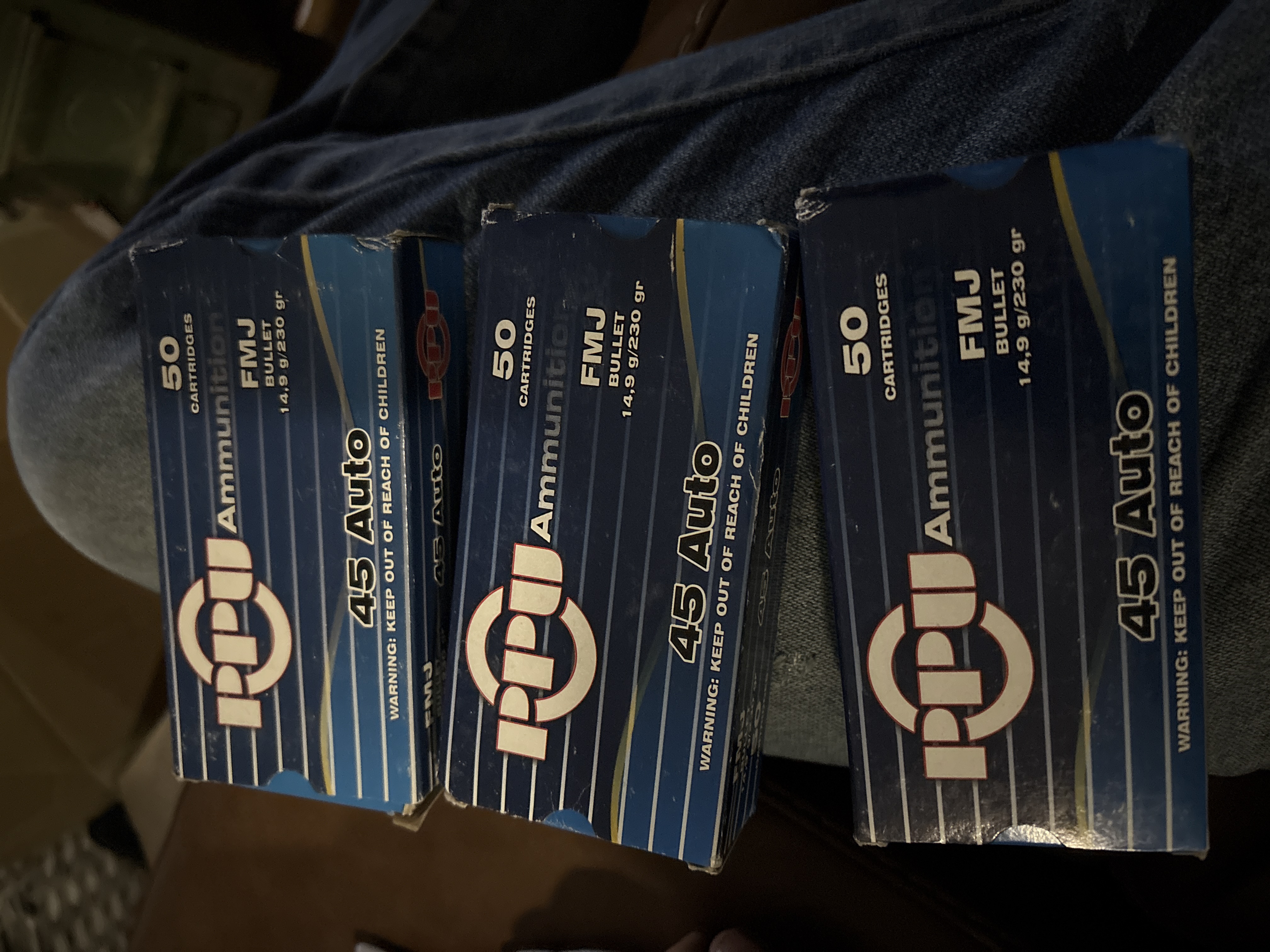 Photo of 45 auto rounds pistol rounds