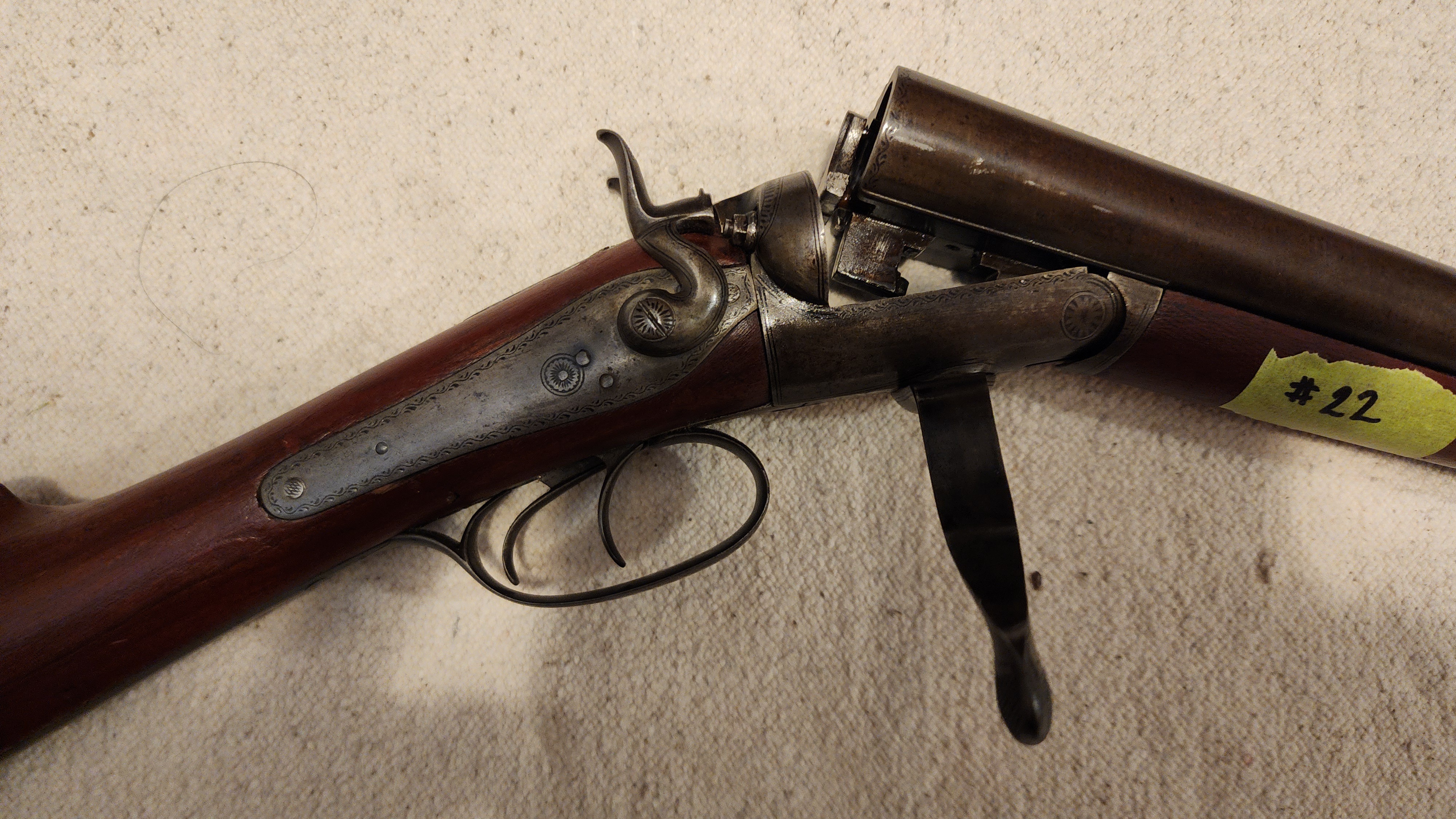 Photo of Lofley & Company Gun Makers Brigg SxS double barrel 12 gauge shot gun