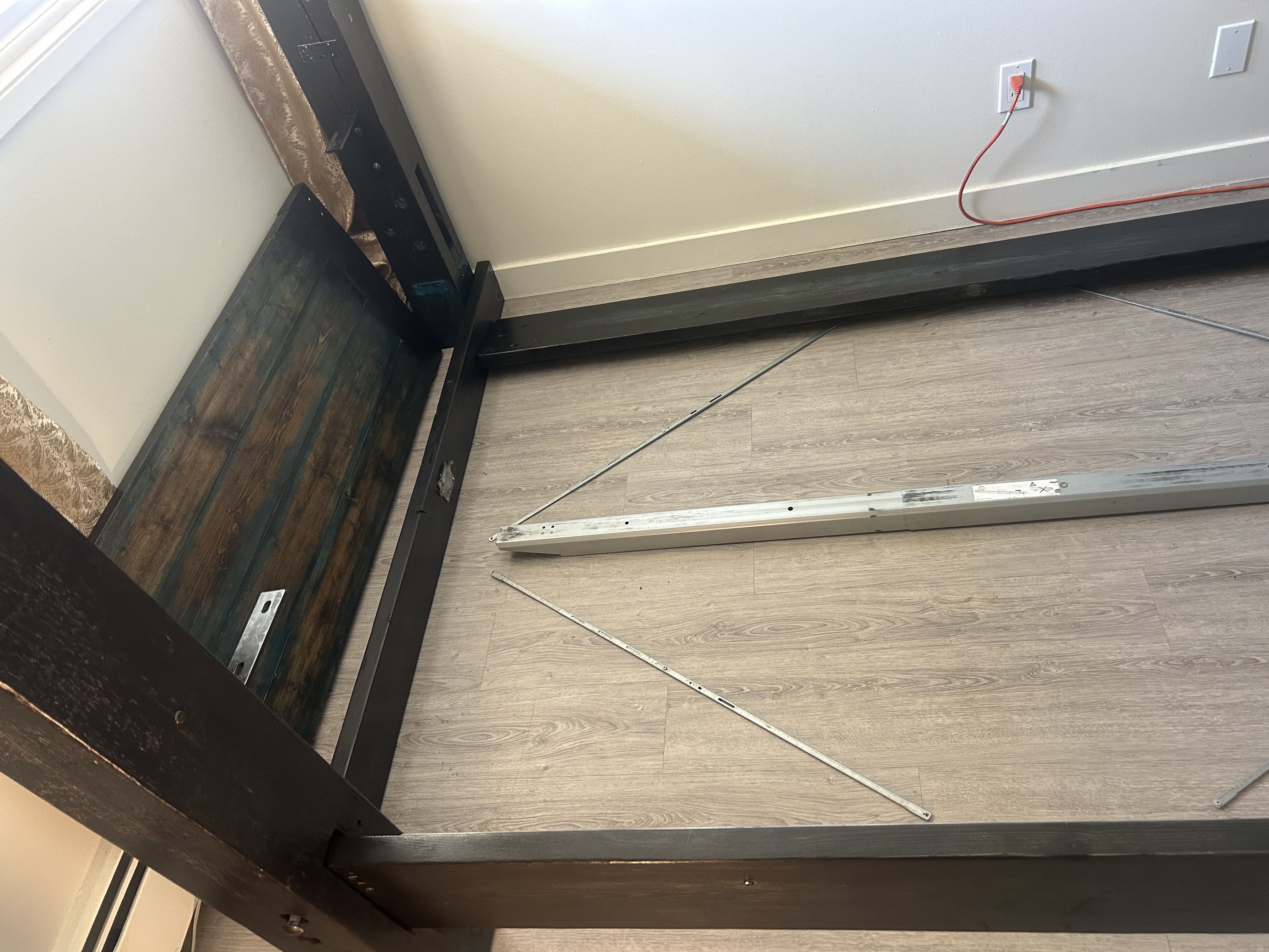 Photo of Custom rustic queen size bed frame.