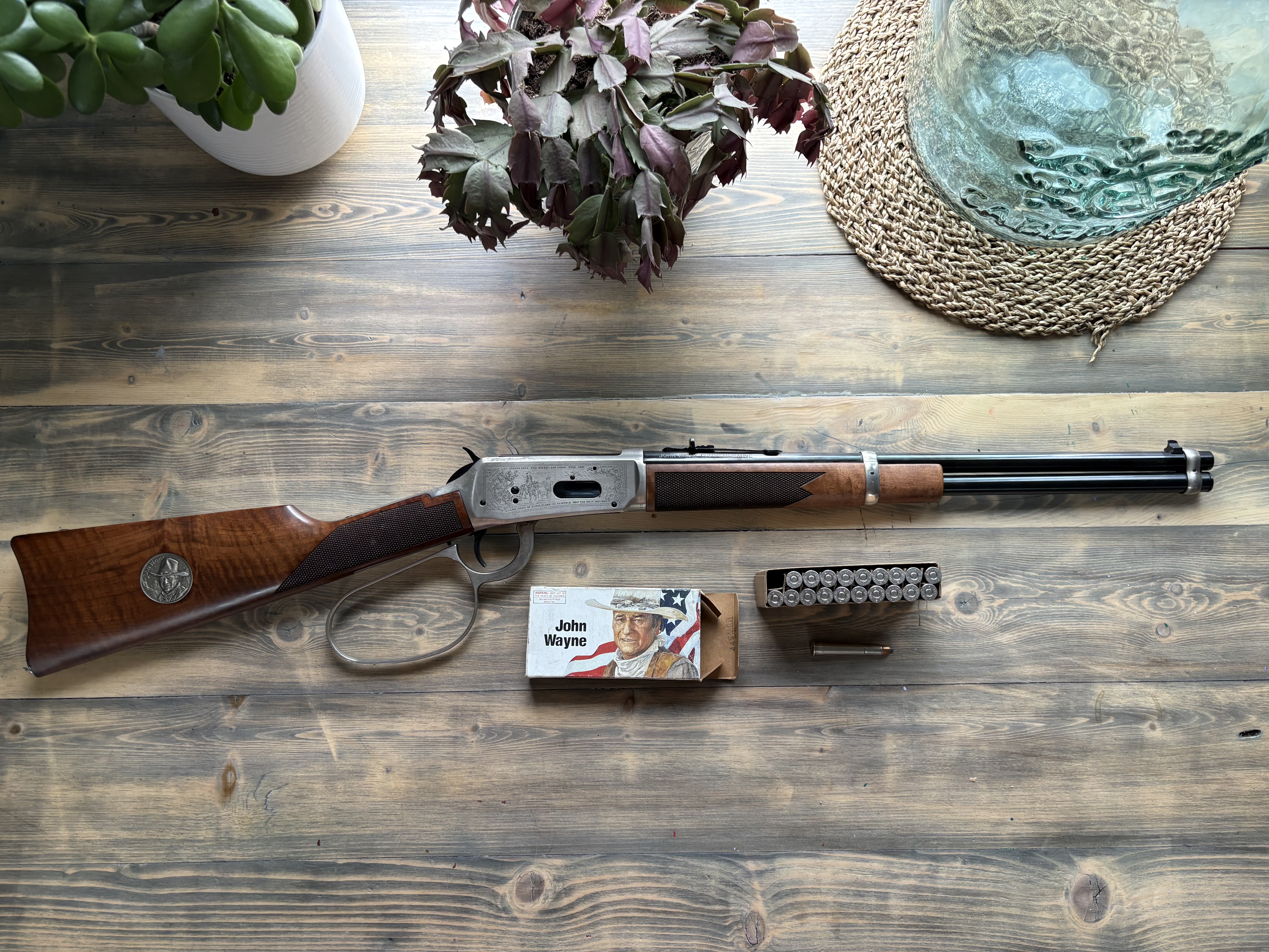 Photo of Winchester Model 94 32-40 John Wayne Commemorative with Collector Bullets