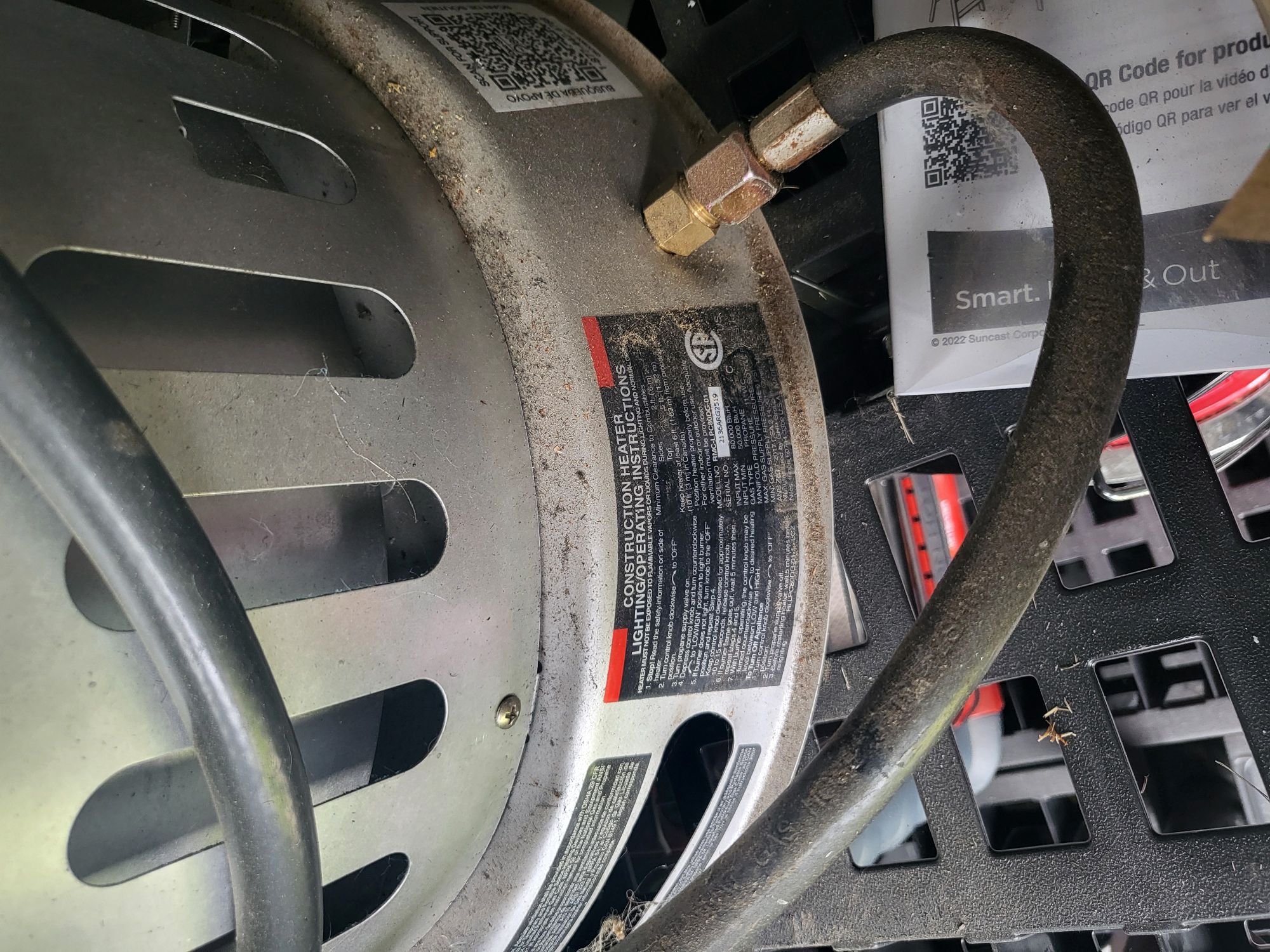 Photo of jobsite heater