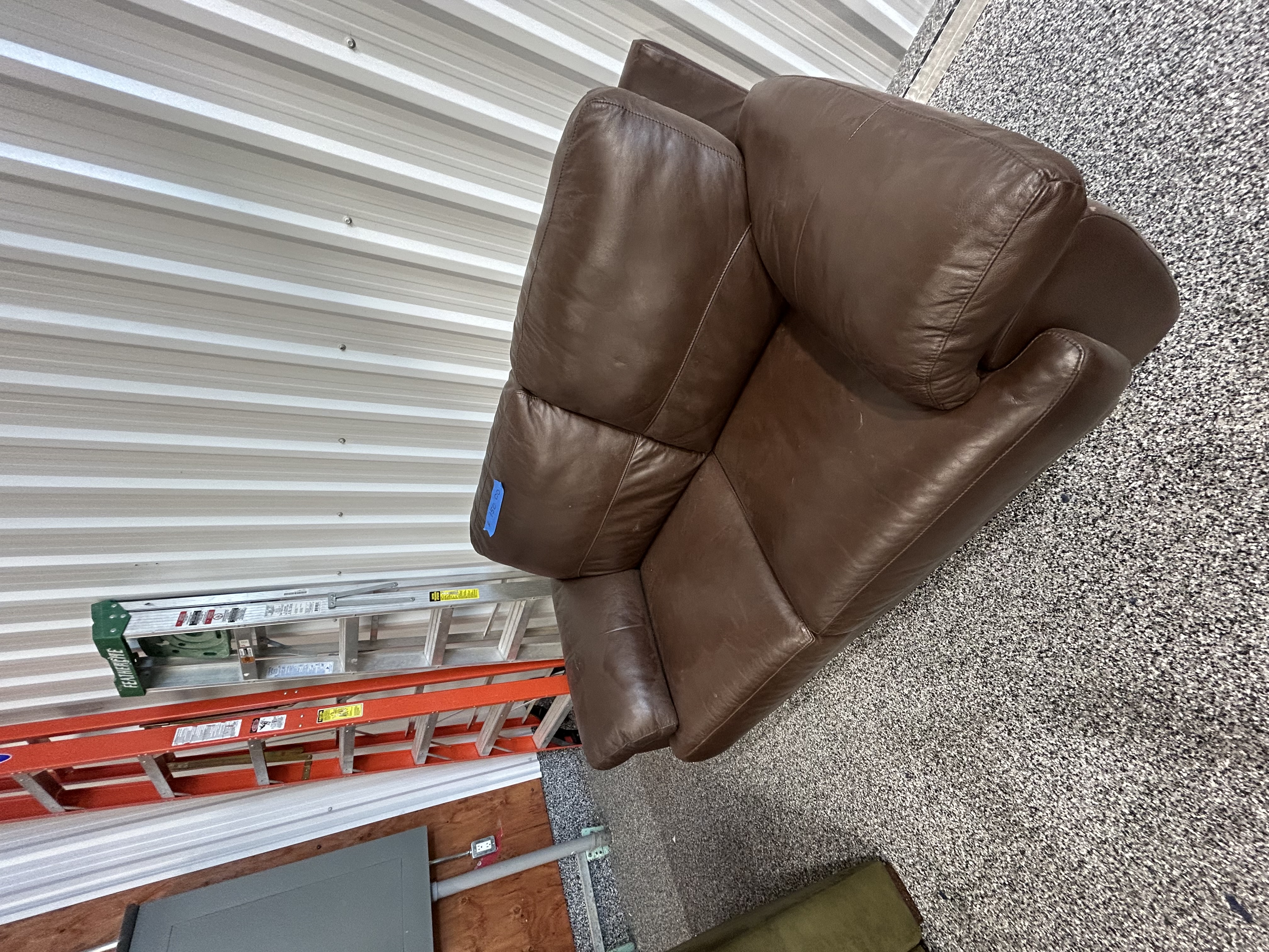 Photo of Italian Leather Love Seat 