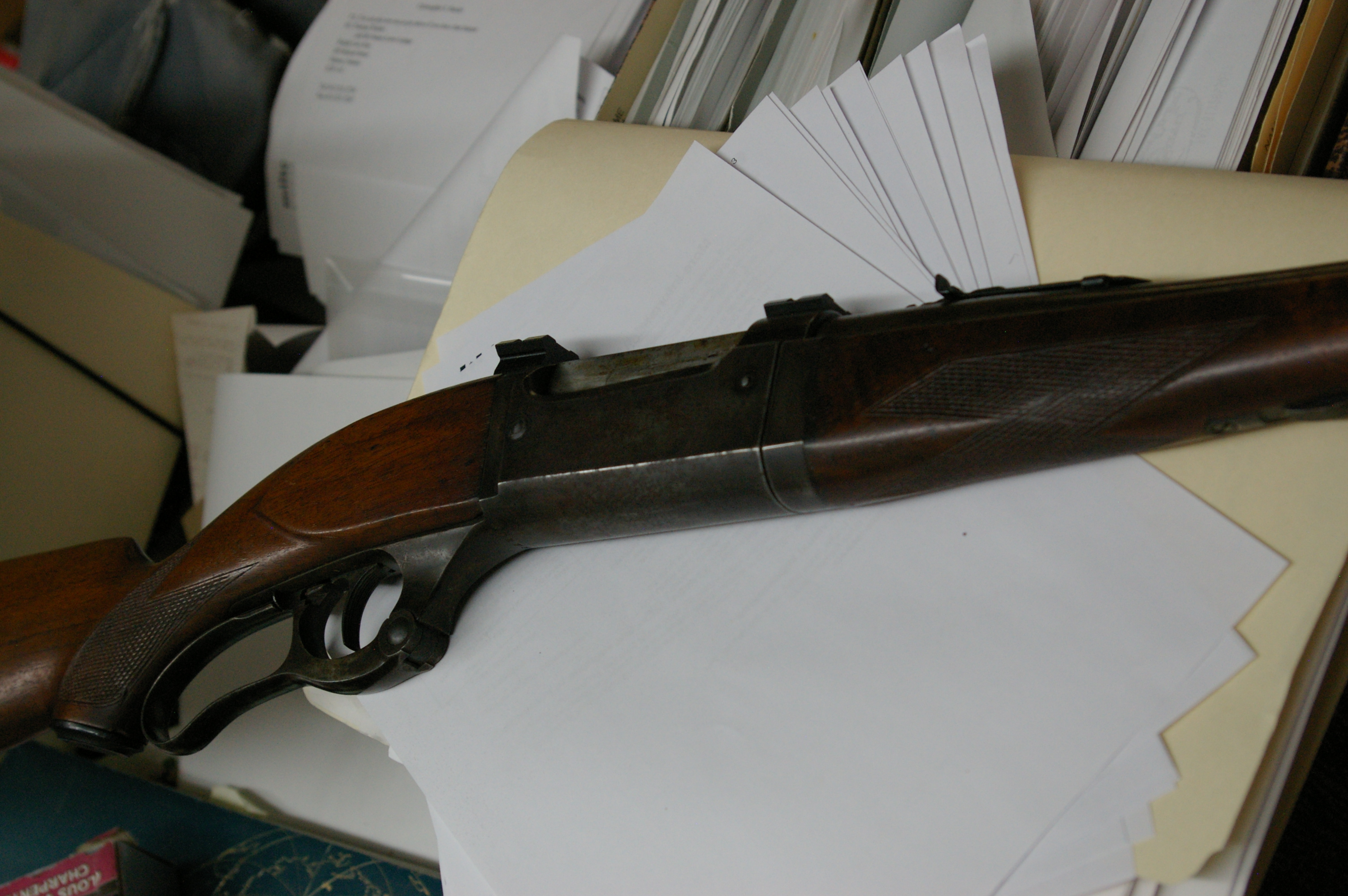 Photo of Savage 99 300 Savage takedown lever action rifle, Circa 1927