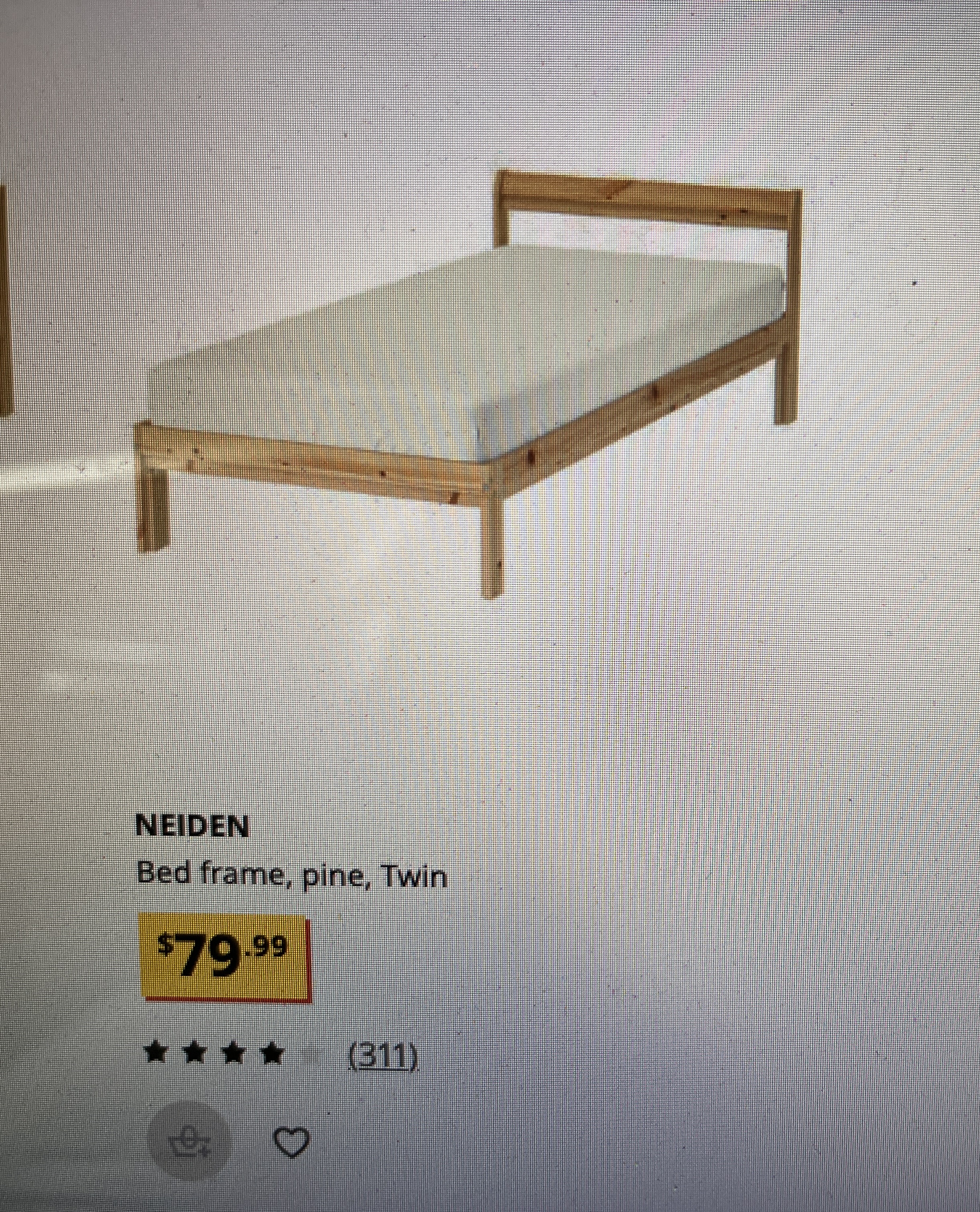 Photo of SINGLE IKEA MATTRESS & BED FRAME FOR SALE BARRHEAD