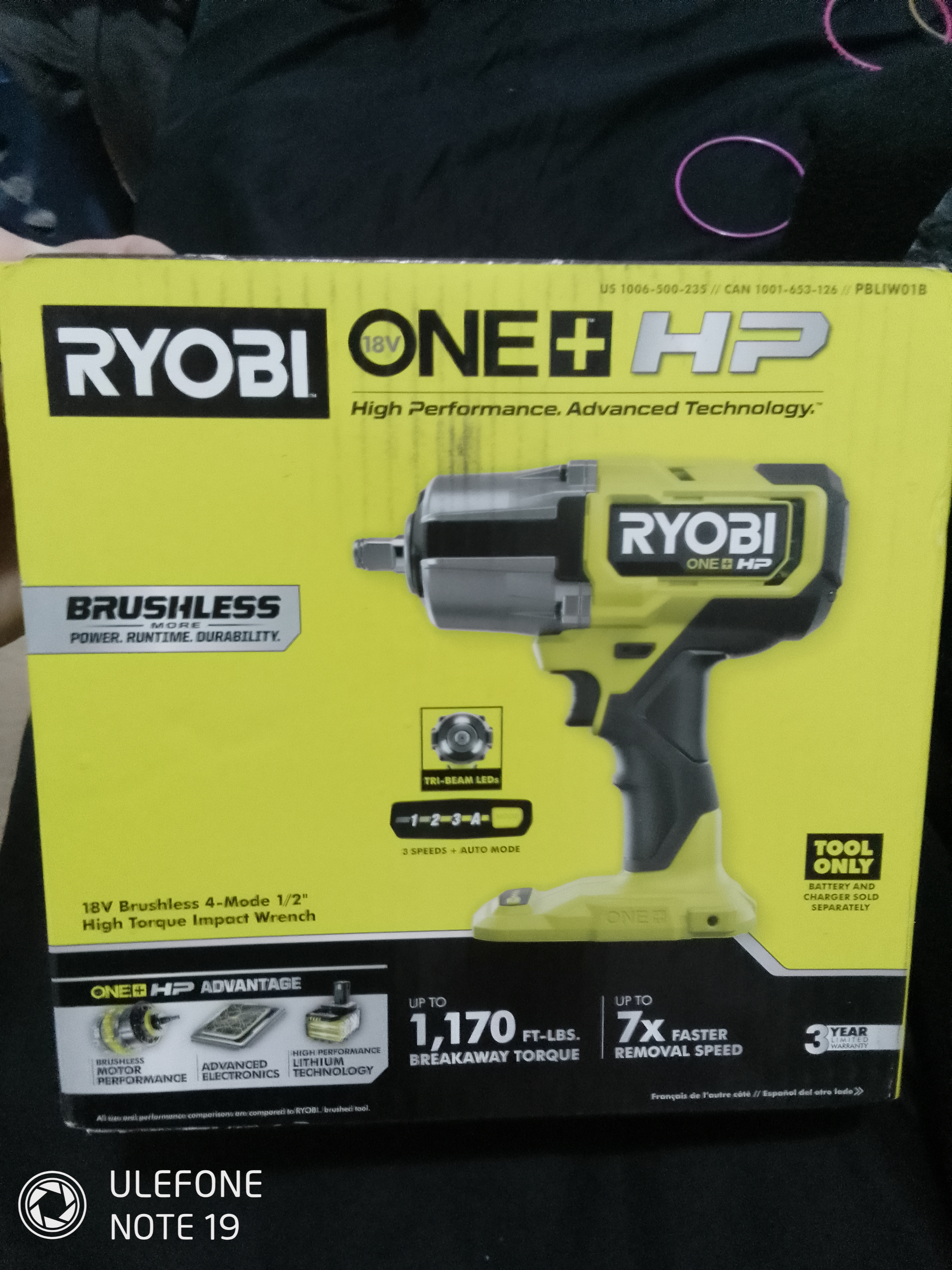 Photo of 18v brushless 4mode 1/2" high torque impact wrench