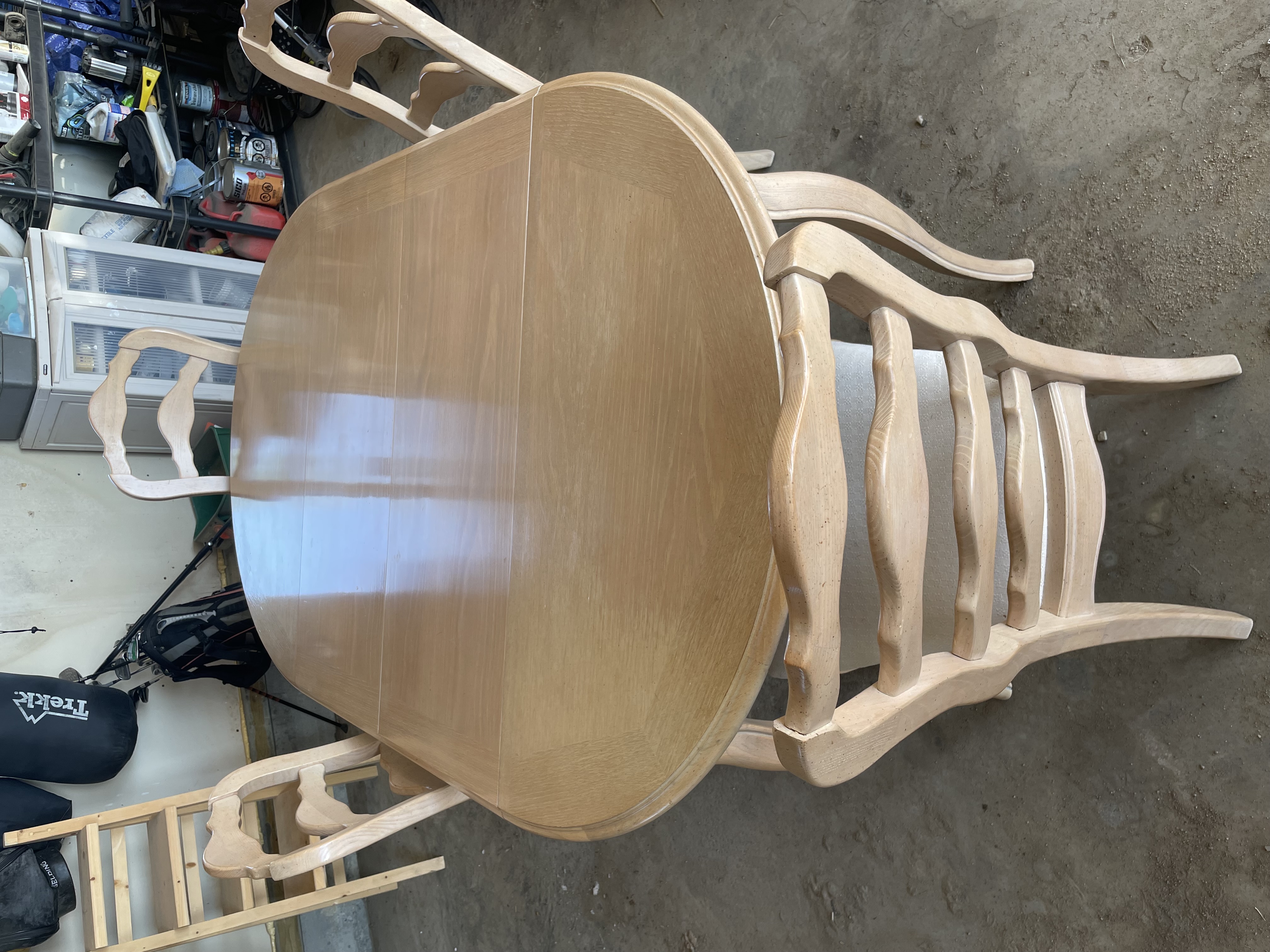 Photo of Solid white oak dining/kitchen table 