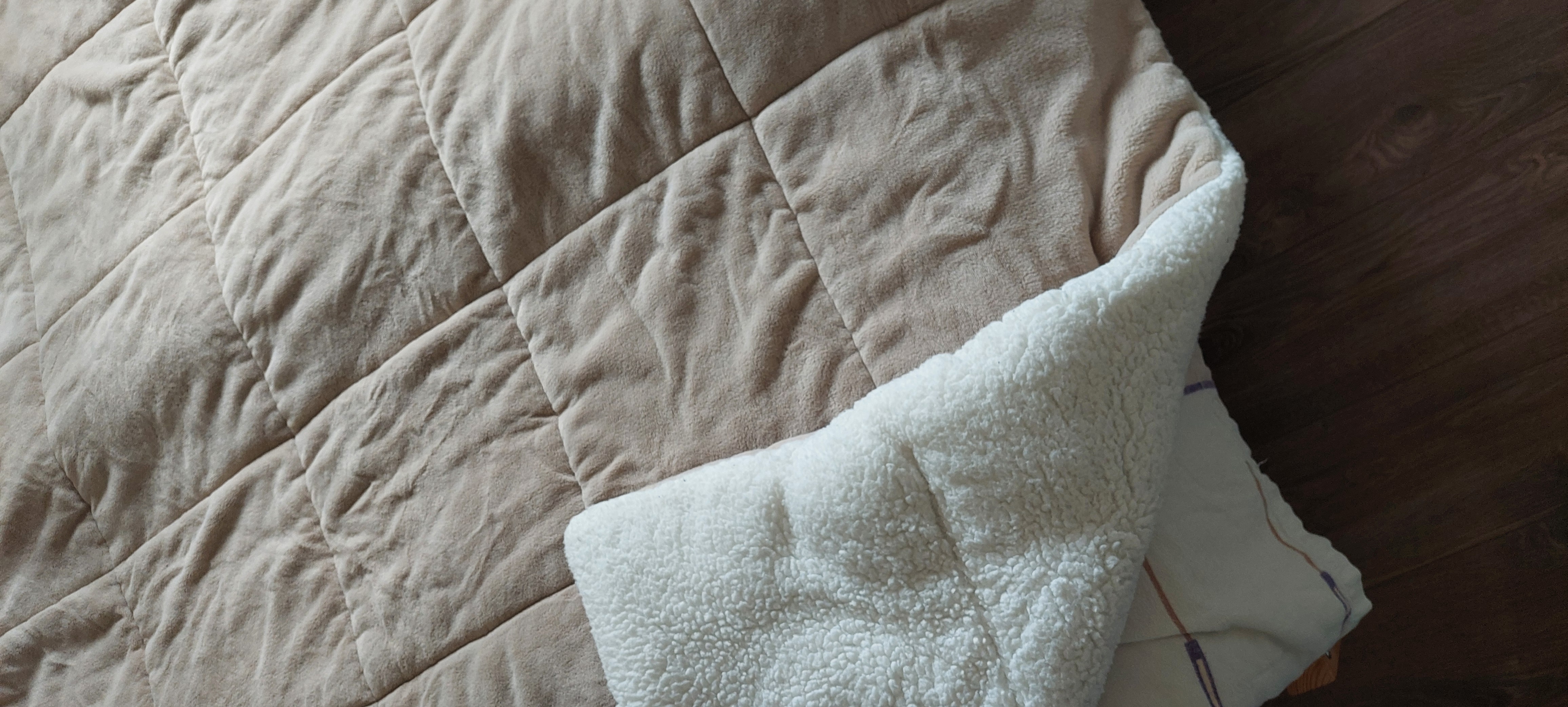 Photo of UGG reversible blanket (color: beige)