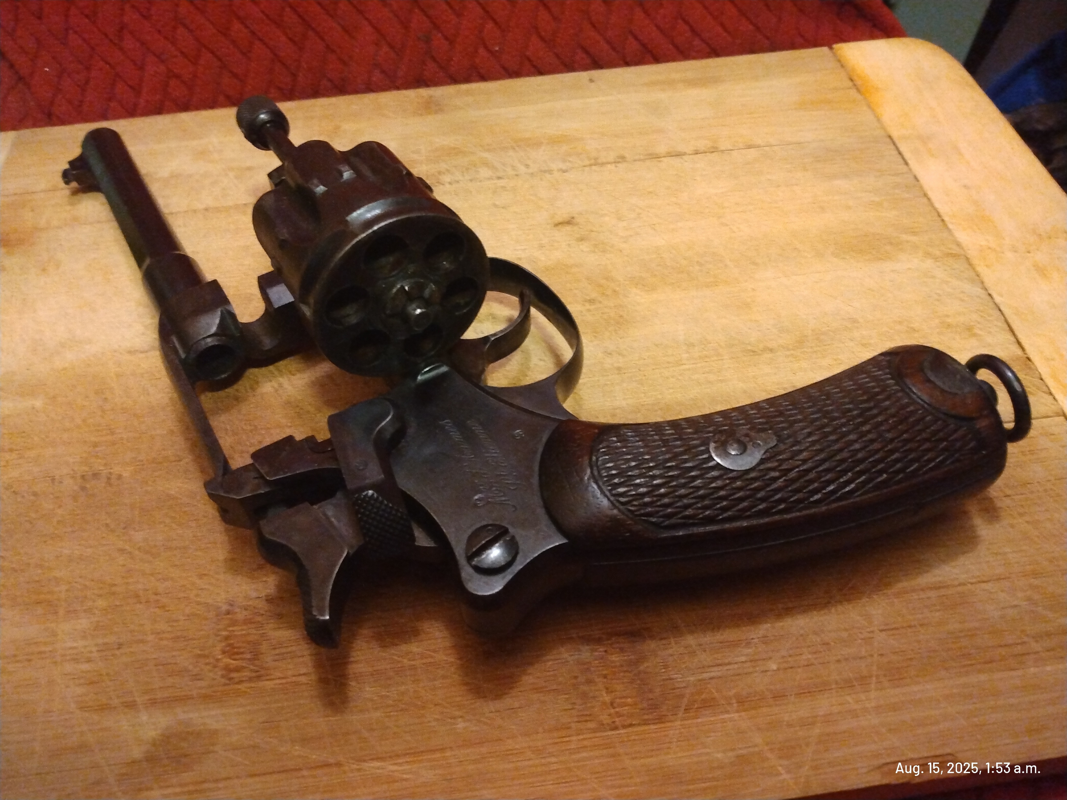 French 1892 Service Revolver, 8mm, Antique Status  - 3 - 1755239610977_IMG_20250815_015333146