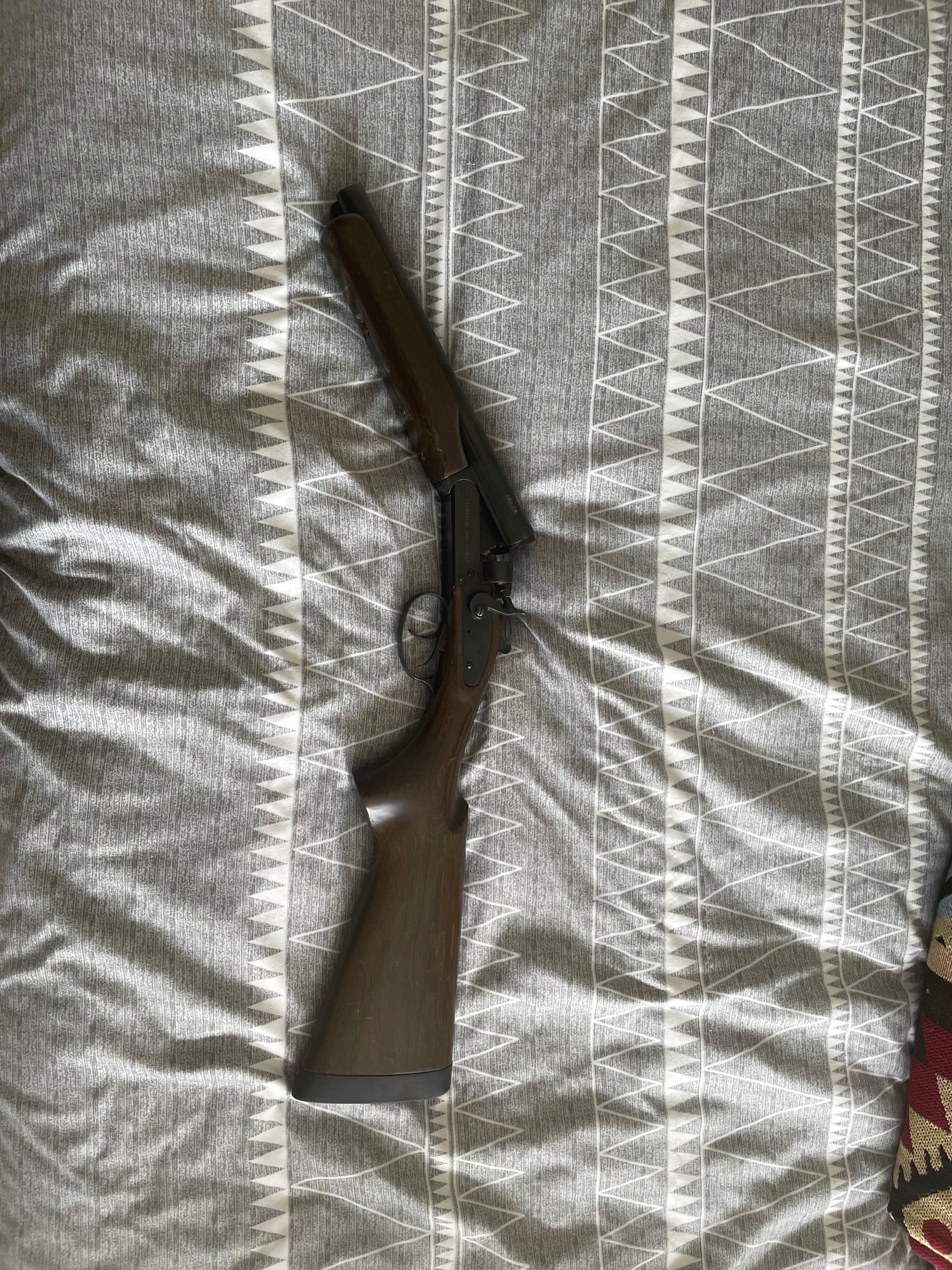 Photo of Side by side 12 gauge coach shotgun 