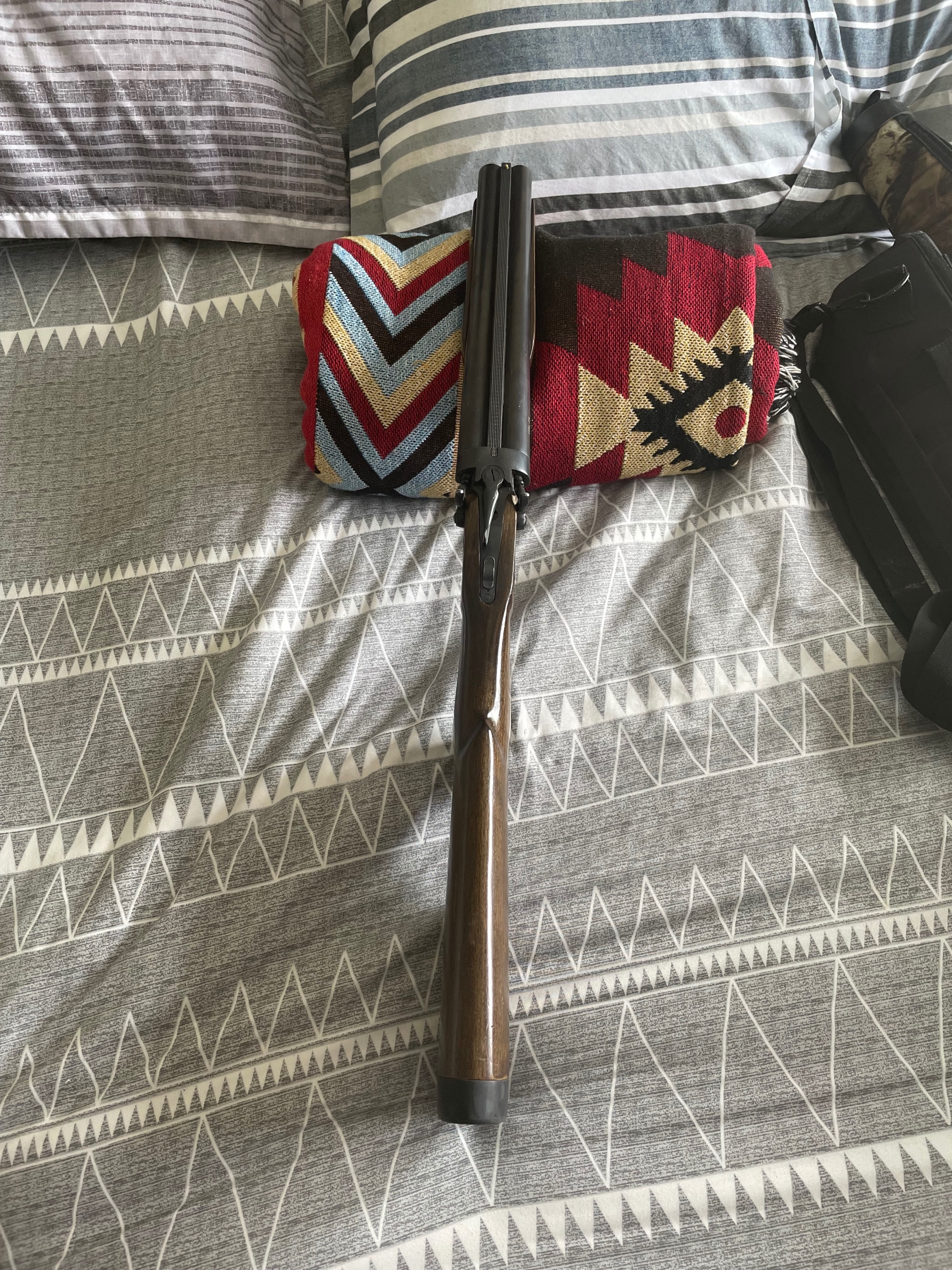 Photo of Side by side 12 gauge coach shotgun