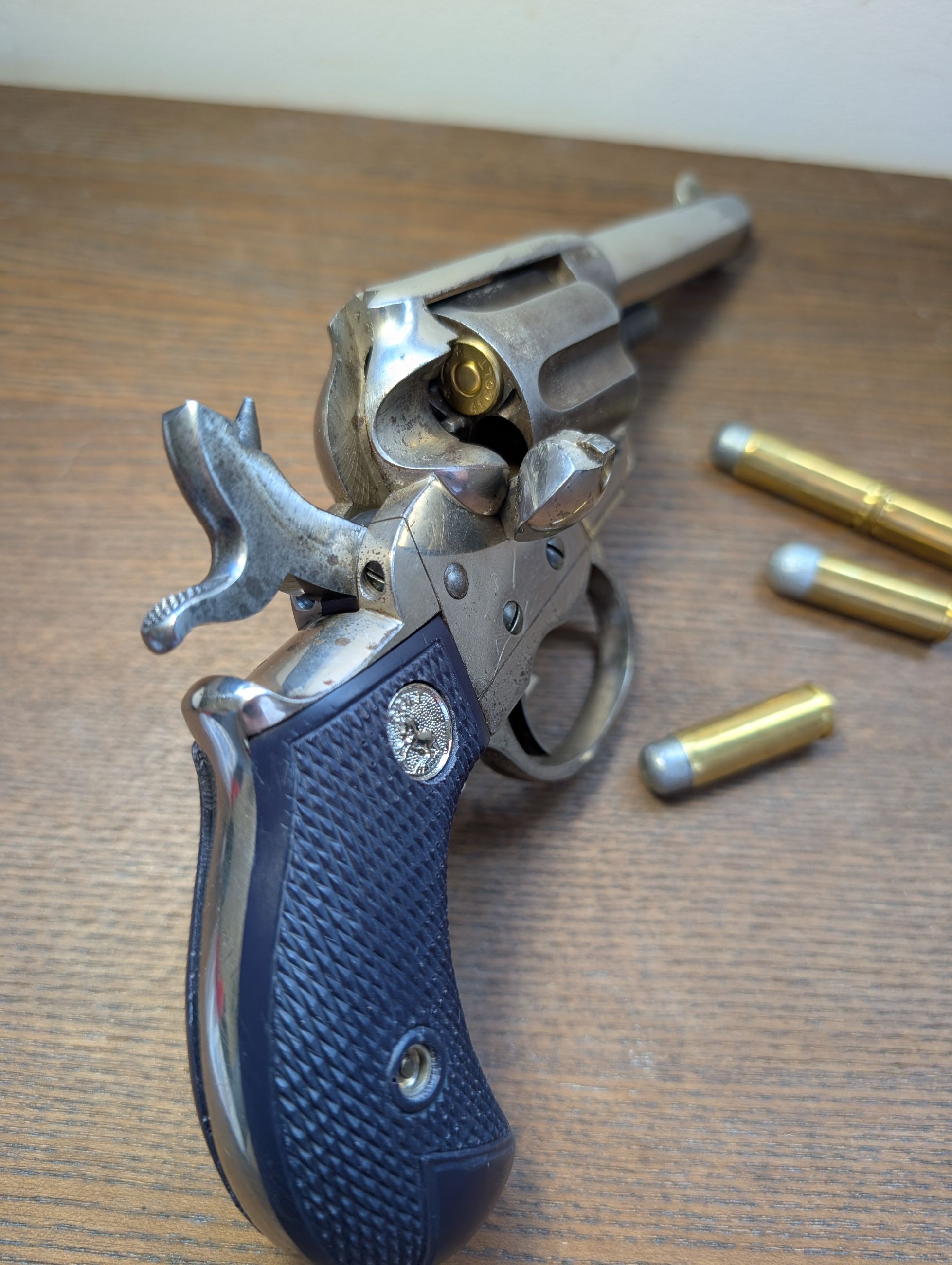 Photo of ANTIQUE (no PAL) Fantastic Shiny Short 3.5" Barrel .41 Colt 1877 Thunderer Revolver made 1880