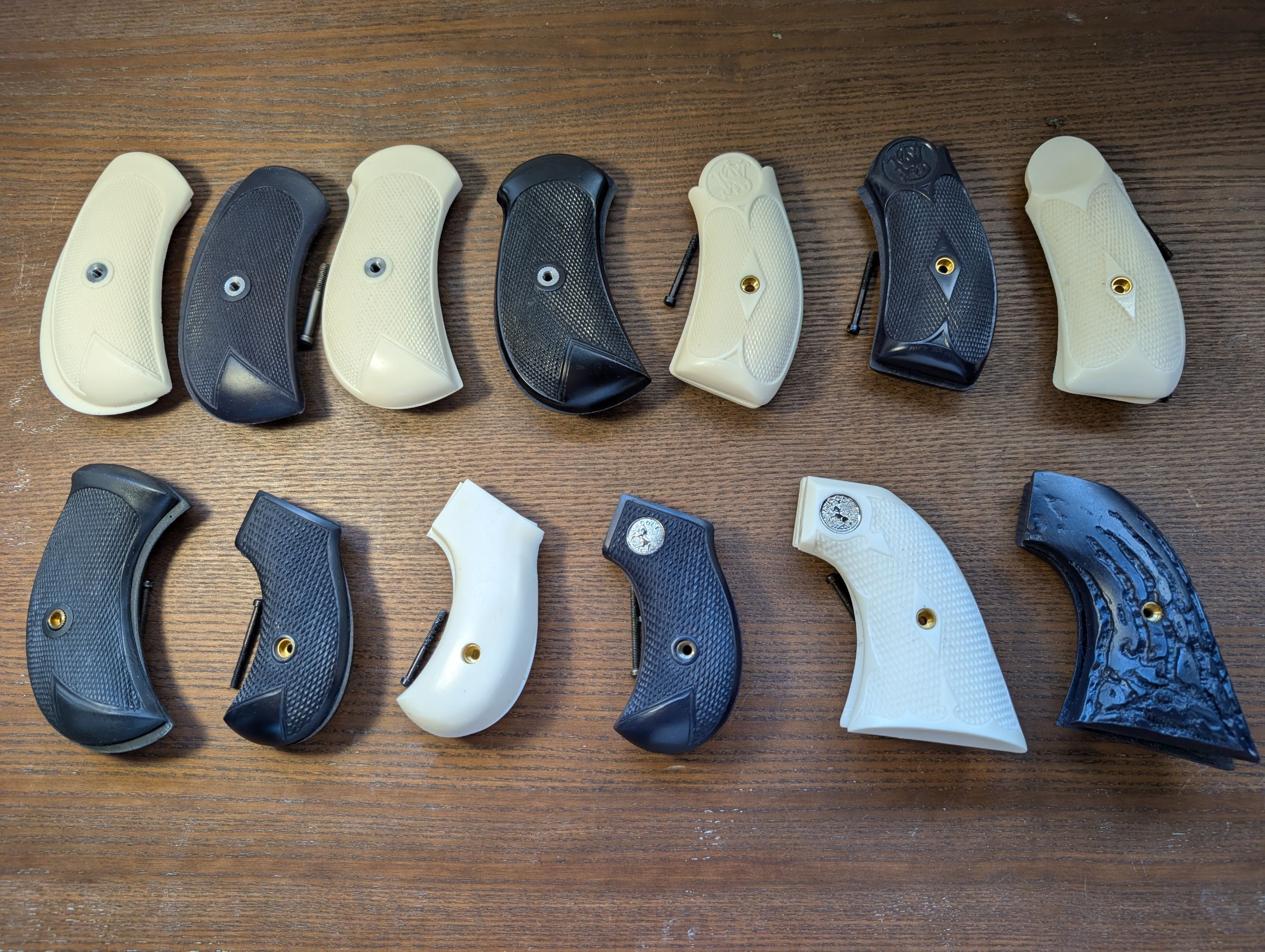 Photo of Replacement Revolver Grips for Colt (SAA 1873, Thunderer 1877, 1878), Webley (Mk 1, Mark II-V), Smith & Wesson (No. 3, Russian), Butt plates + More