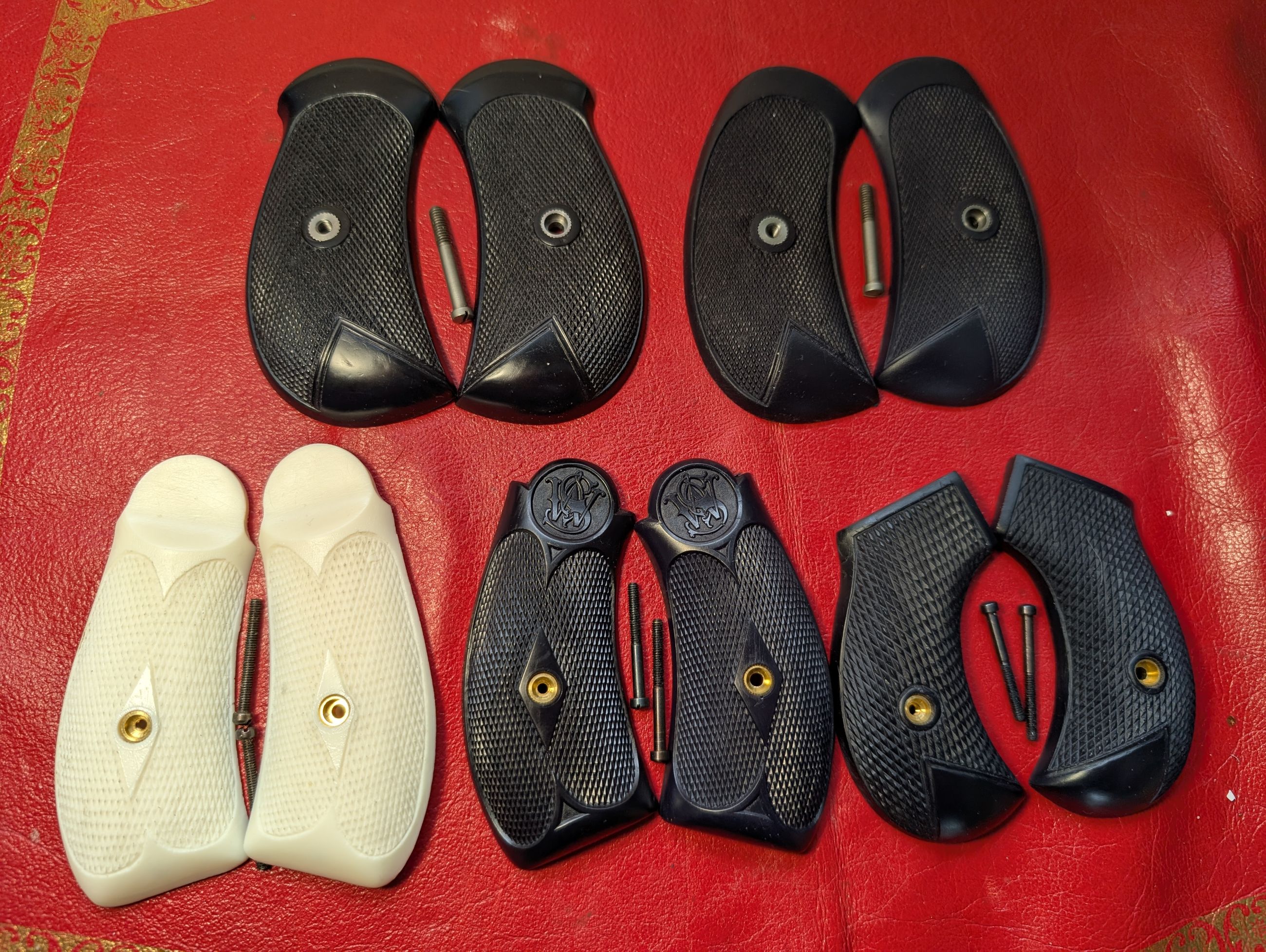 Photo of Replacement Revolver Grips for Colt (SAA 1873, Thunderer 1877, 1878), Webley (Mk 1, Mark II-V), Smith & Wesson (No. 3, Russian), Butt plates + More