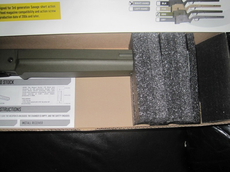 Photo of Magpul Hunter 110 Stock, Savage 110 Short Action, Right Hand, ODG.