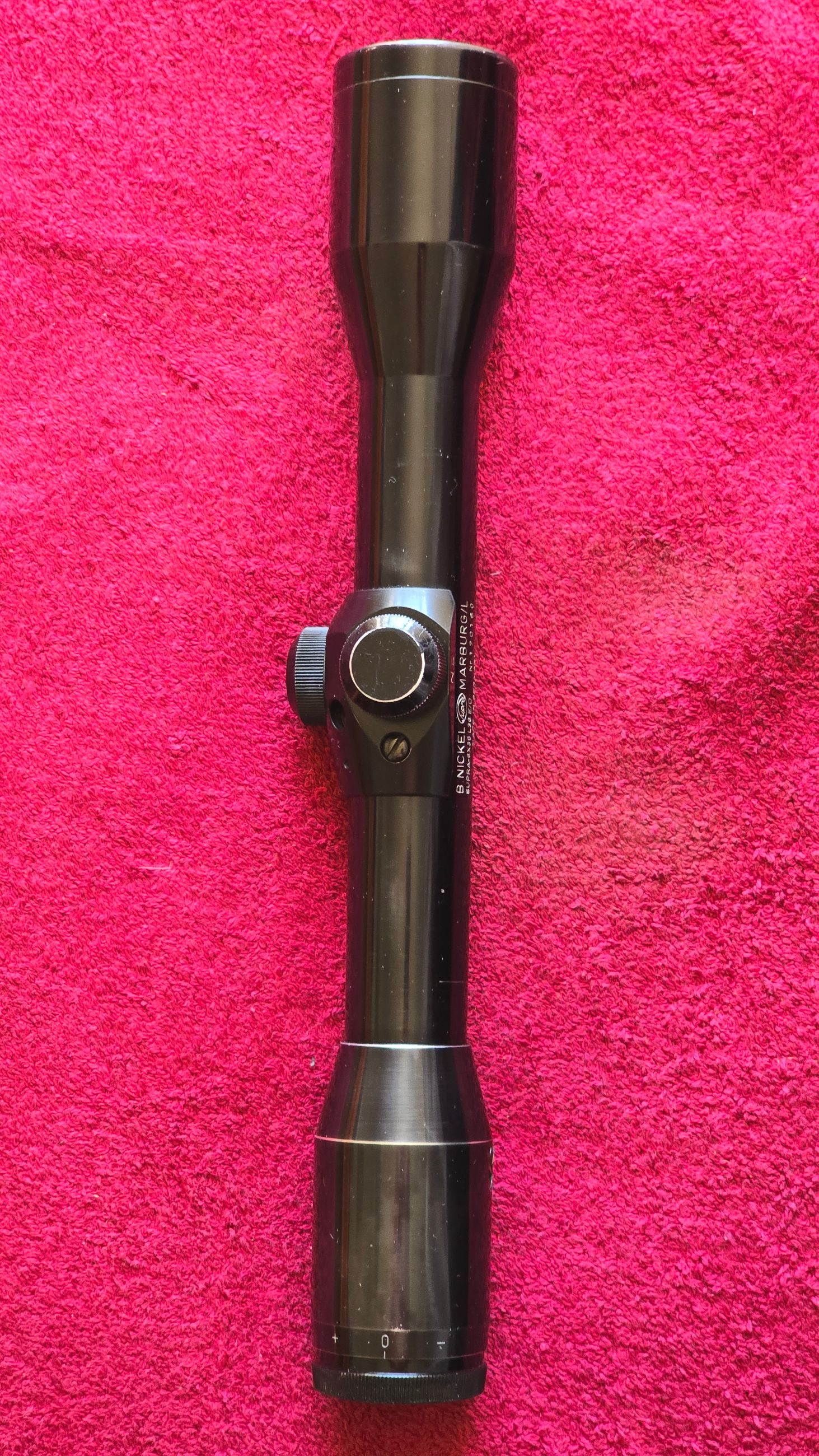 Photo of B NICKEL SUPRA 6X36 L36 E/D VINTAGE RIFLE SCOPE