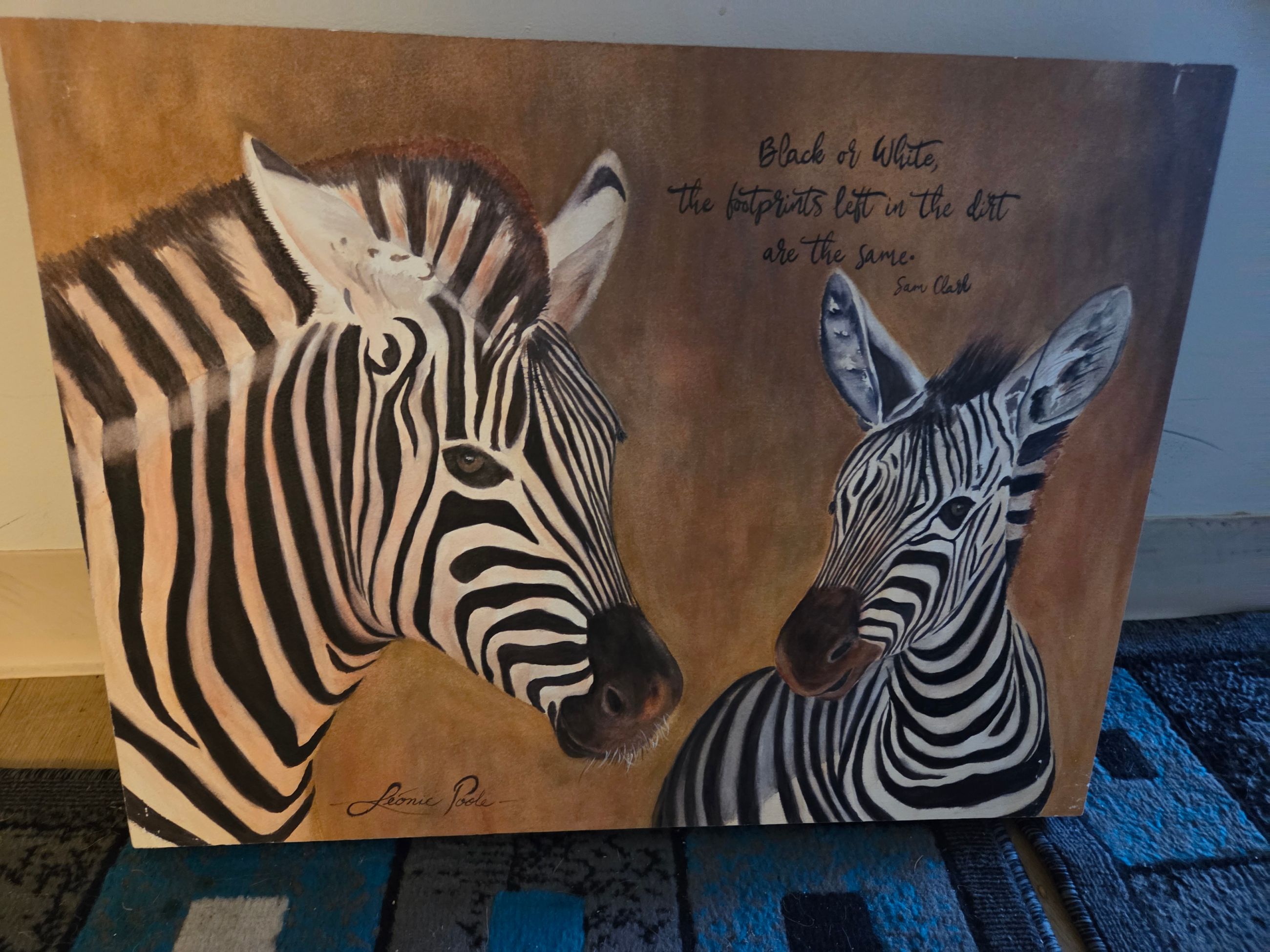 Photo of Beautiful hand painted  art. Signed by artist.