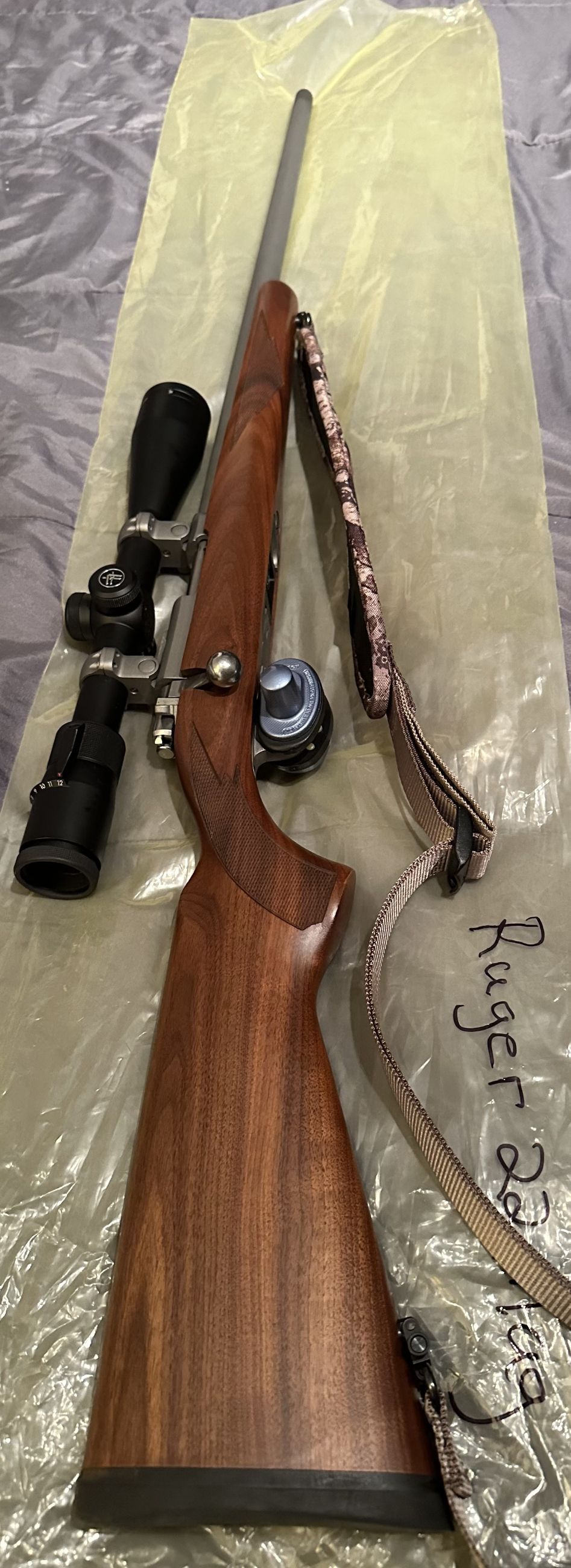 Photo of Ruger 77 22 magnum like new condition with scope 