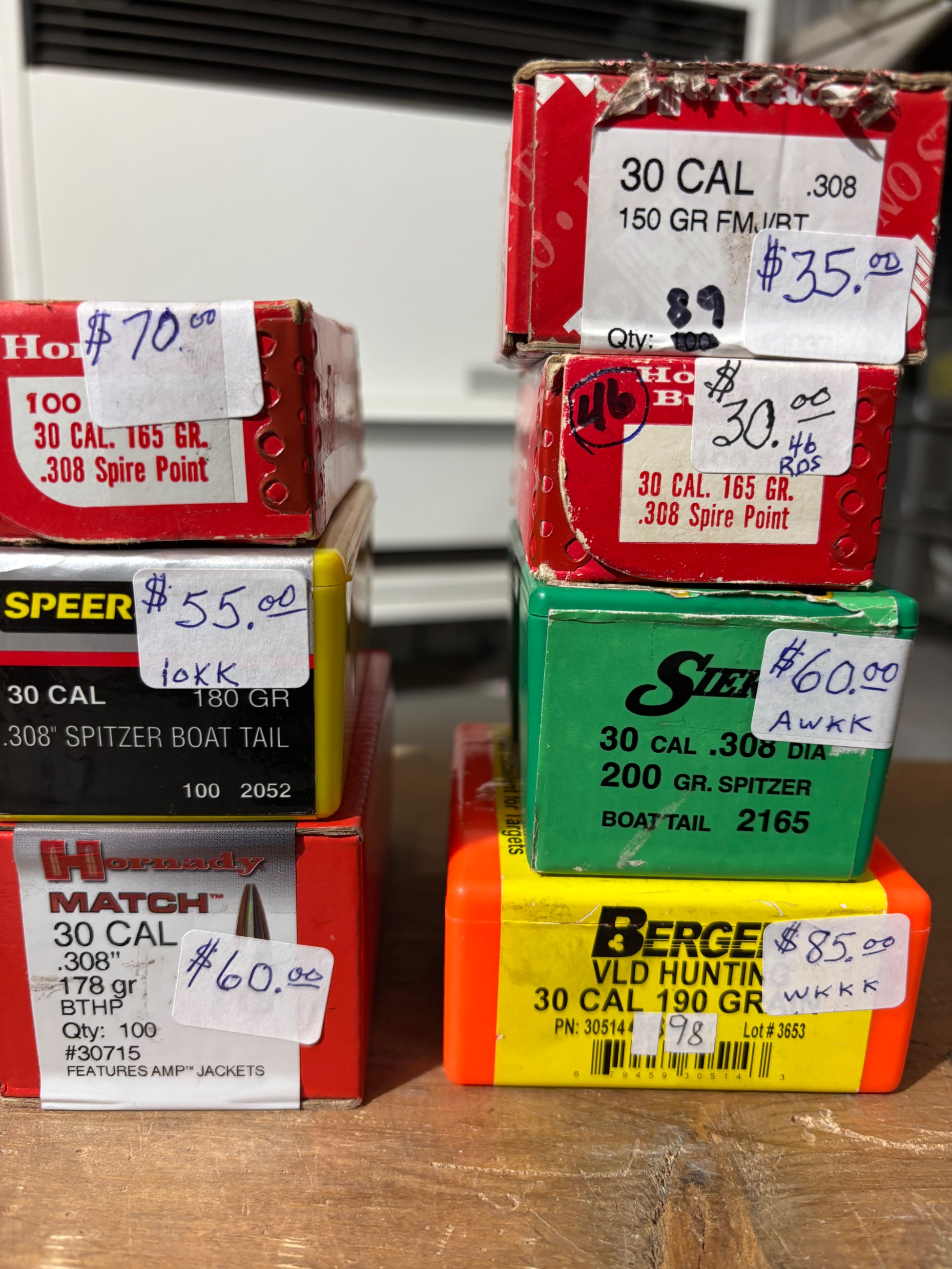 Photo of 30 cal. Bullets -Different brands