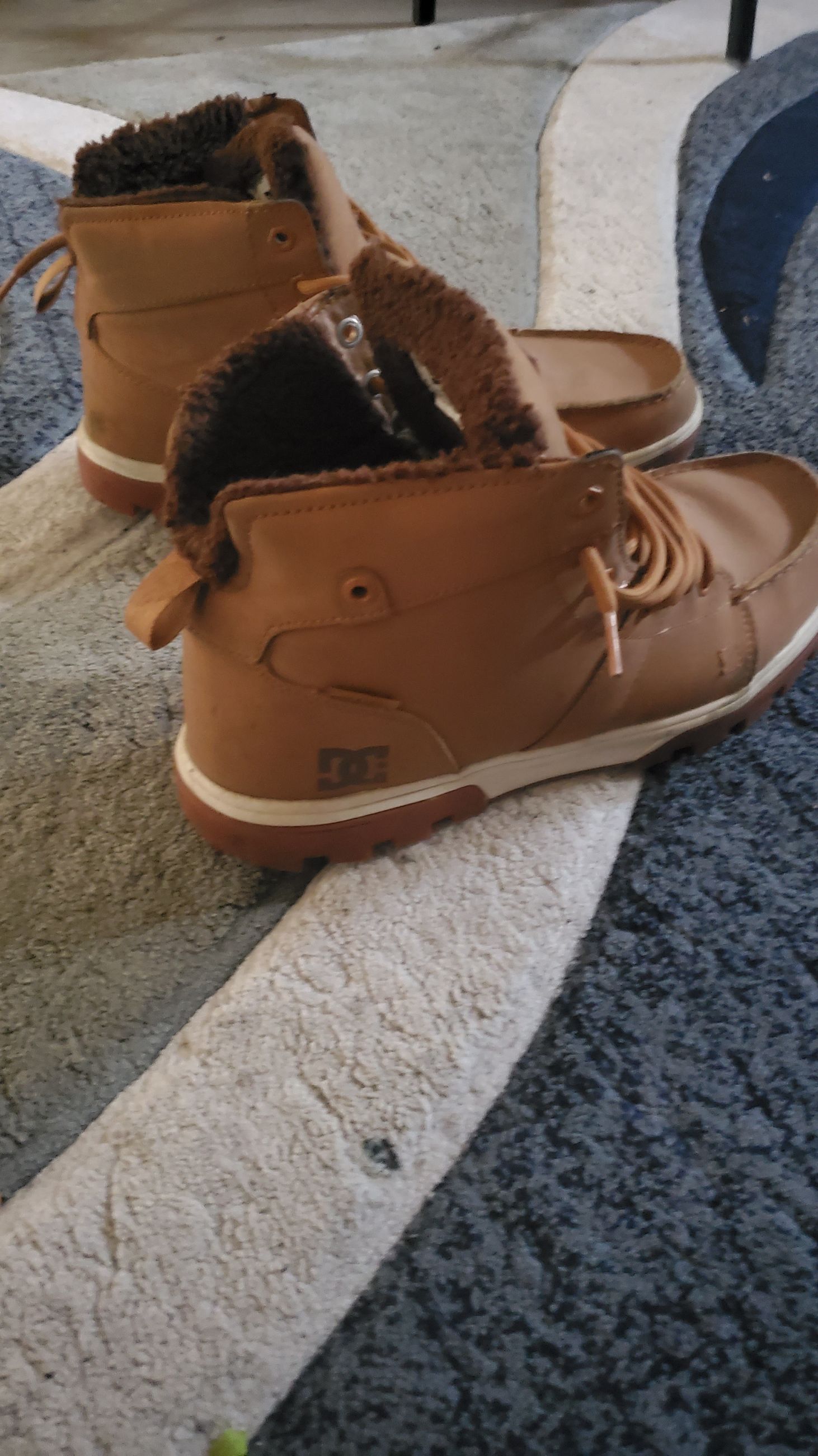 Photo of DC shoes with fur.