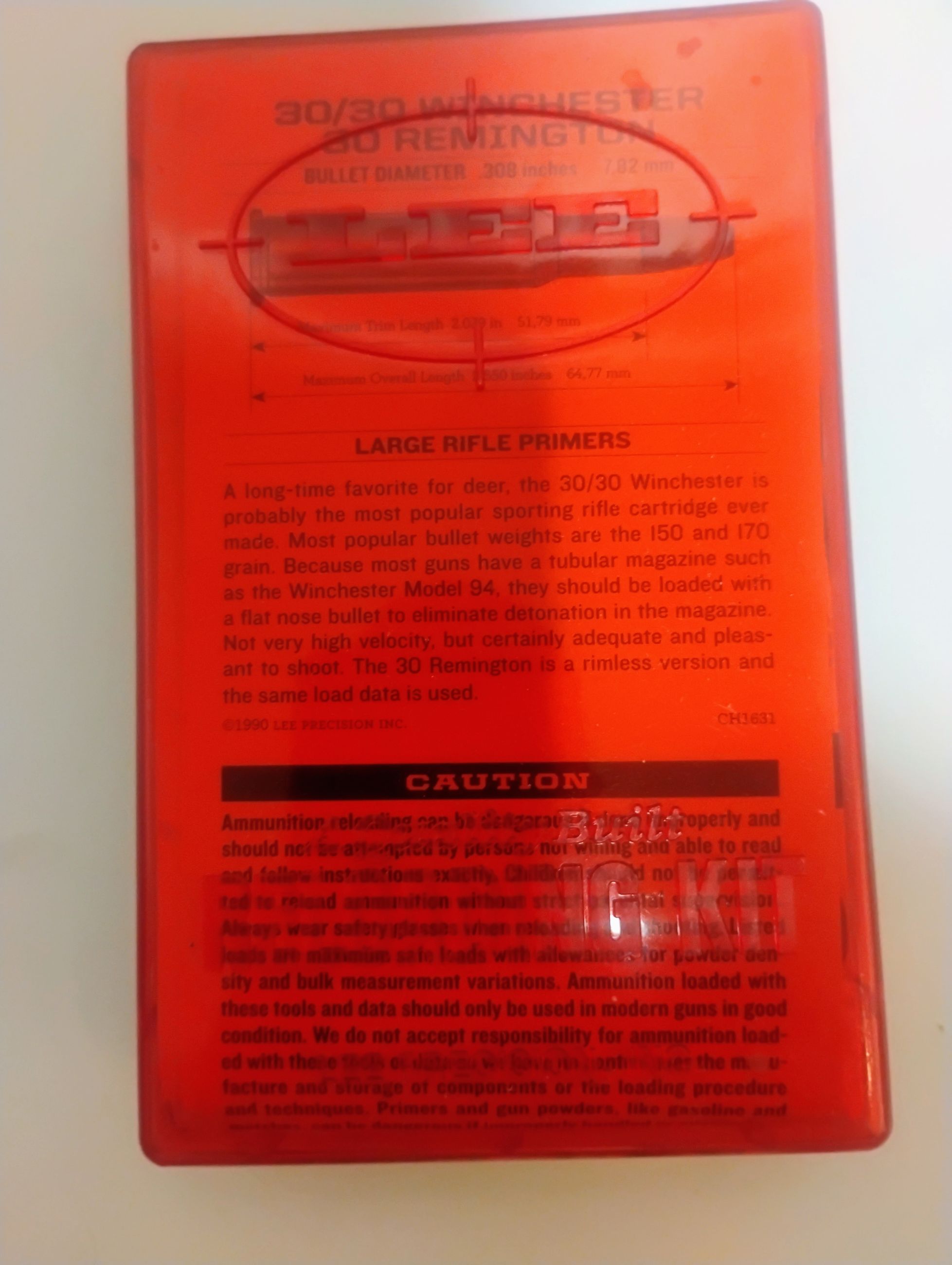 Photo of 30-30 Winchester classic Lee loader kit
