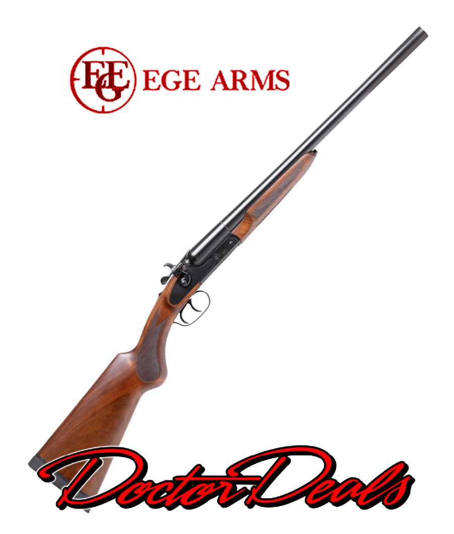 Photo of Ege Arms, CG12, 12 Gauge Coach Gun, side by side, exposed hammer, double trigger, black, 20 inch barrel, CG12F-BLK