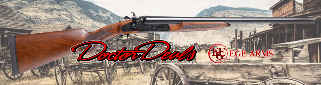 Photo of Ege Arms, CG12, 12 Gauge Coach Gun, side by side, exposed hammer, double trigger, black, 20 inch barrel, CG12F-BLK